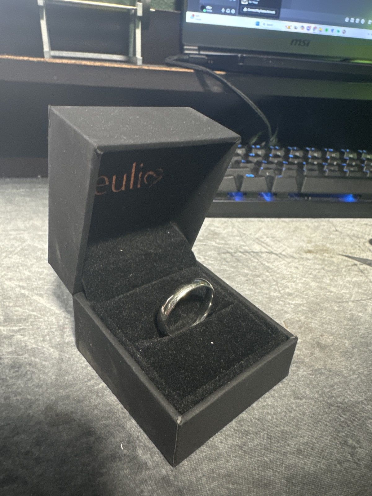 Jewelry × Vintage Stainless steel silver ring Size ONE SIZE - 1 Thumbnail
