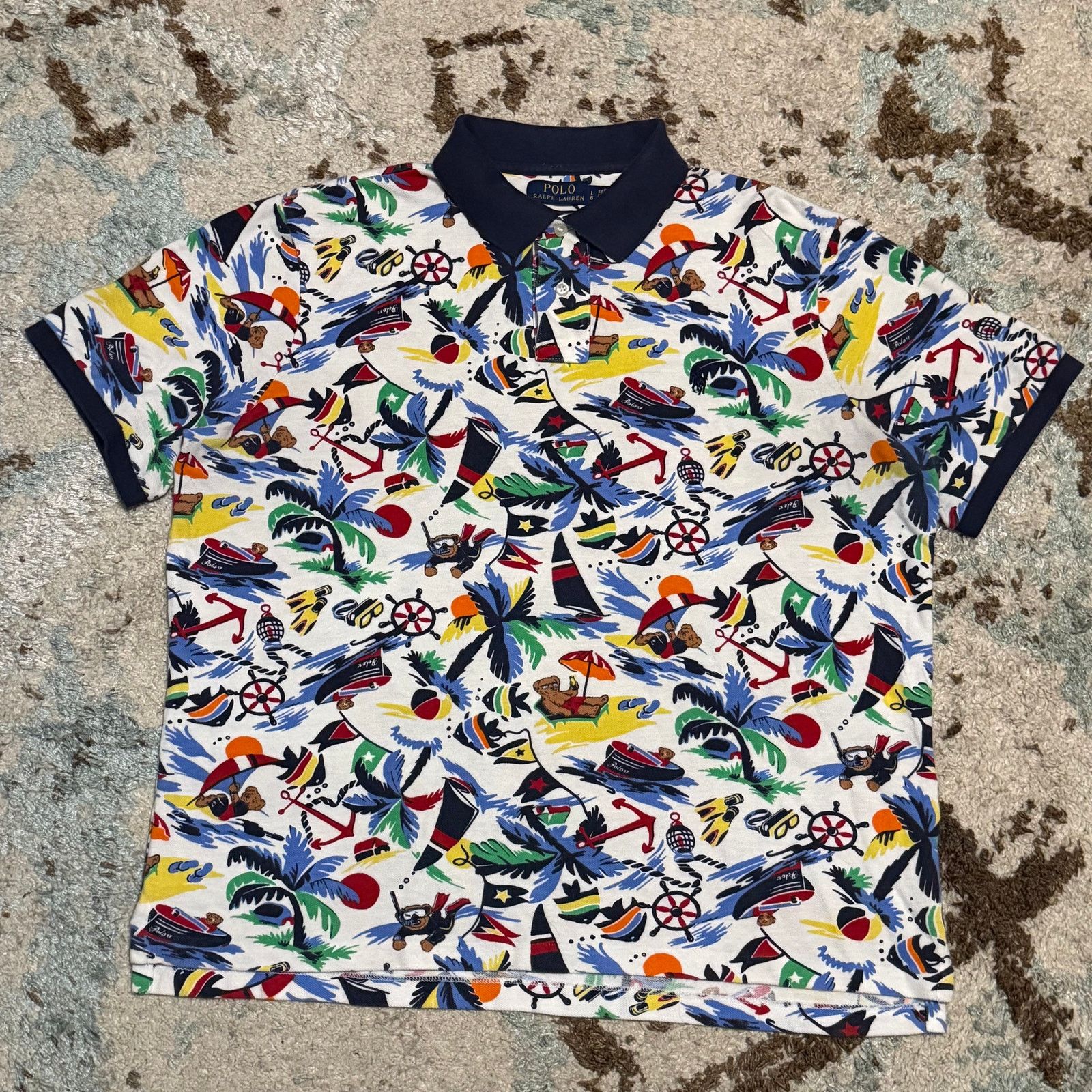 Polo Ralph Lauren Polo Ralph Lauren Shirt Polo Bear Surf Nautical AOP Large Size US L / EU 52-54 / 3 - 1 Thumbnail