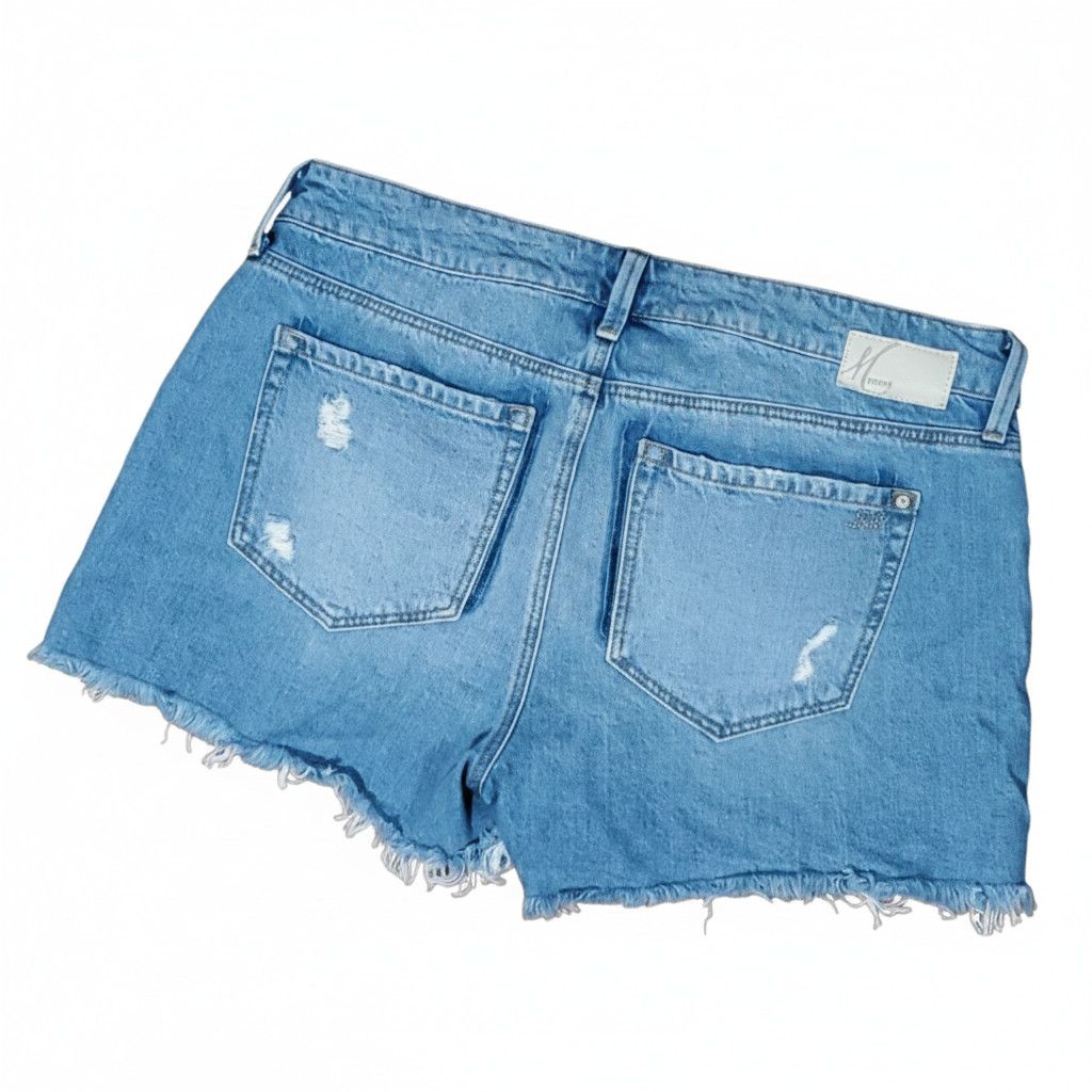 Mavi Mavi Size 29/9 Jean Shorts Denim Cut Off Tie Fly Cotton Blue Size 30" / US 8 / IT 44 - 2 Thumbnail