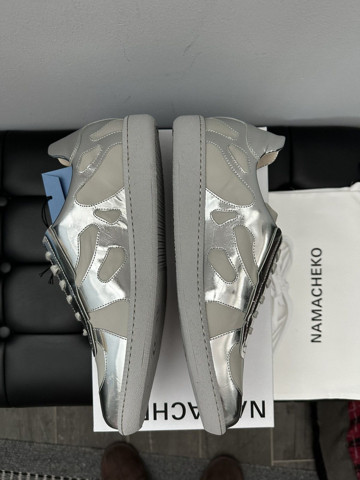 Namacheko Namacheko AW22 Murabi GAT Sneakers Silver Size US 10 / EU 43 - 5 Thumbnail