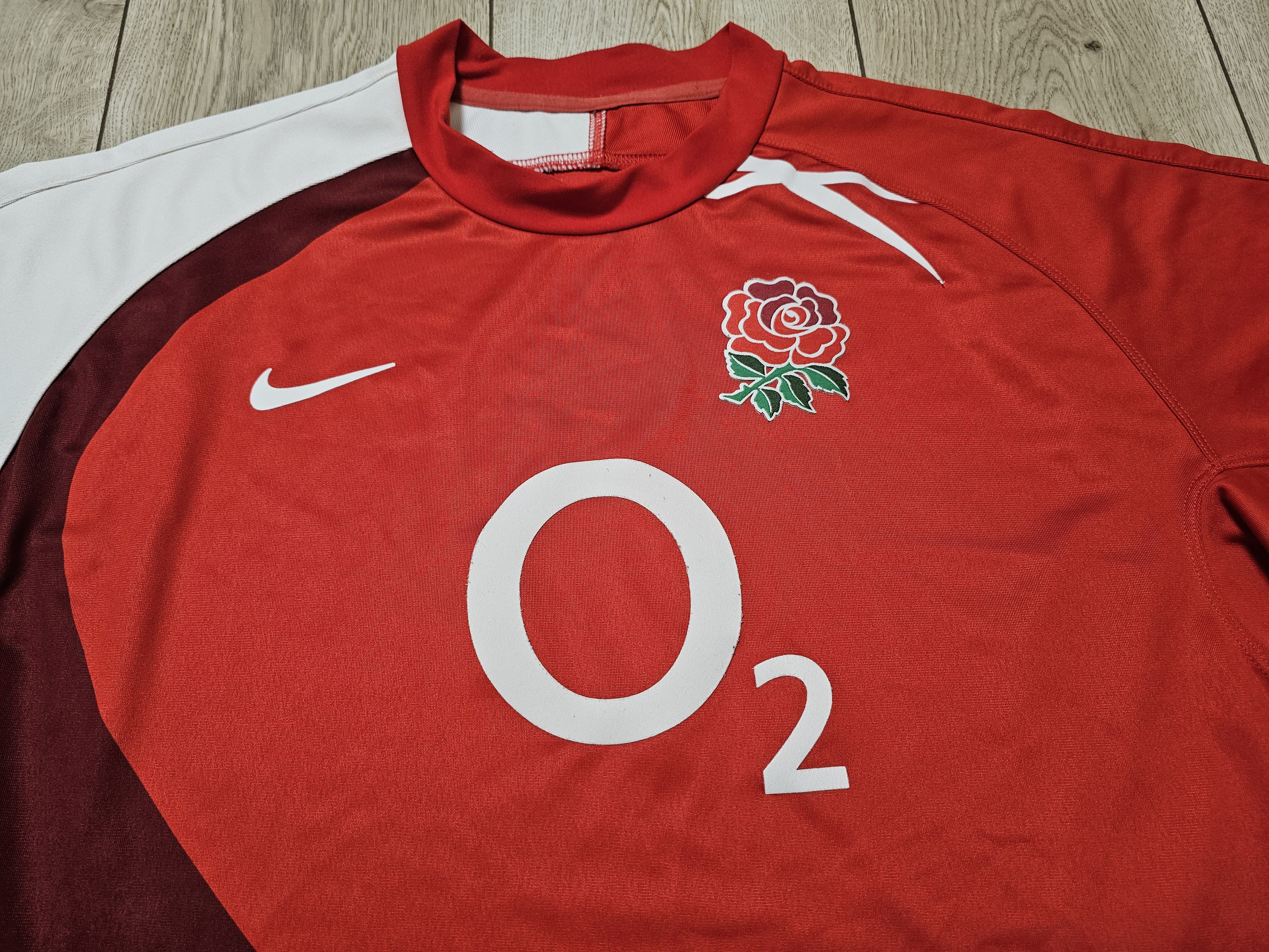 Nike ENGLAND RUGBY JERSEY VINTAGE AWAY RED SHIRT RUGBY JERSEY Size US XL / EU 56 / 4 - 3 Thumbnail