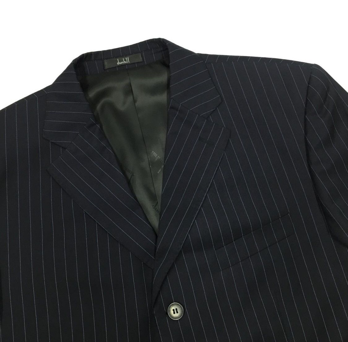 Alfred Dunhill × Designer Dunhill Classic Wool Blazer Men’s Black Jacket Size 52R - 9 Thumbnail