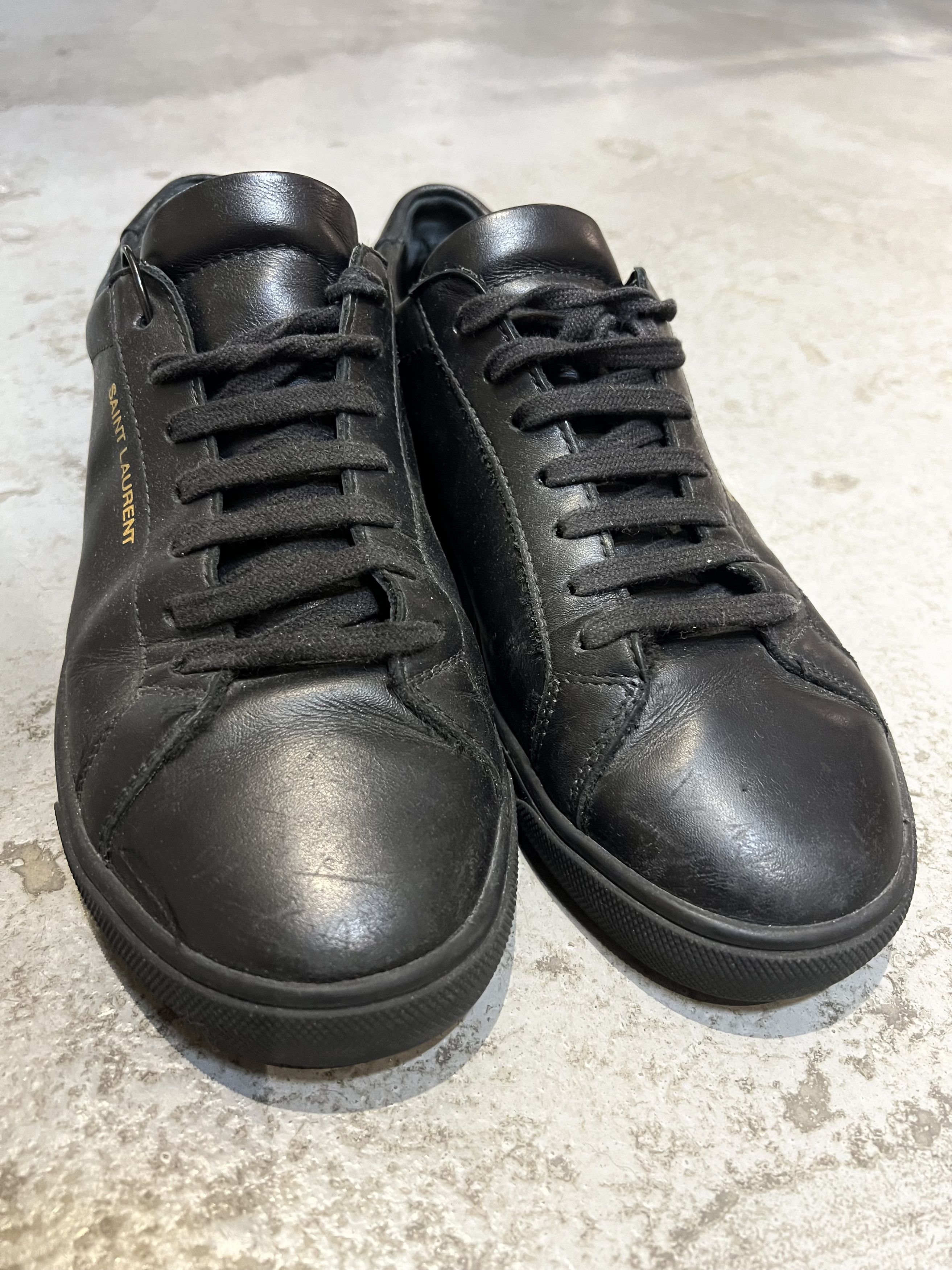 Saint Laurent Paris Saint Laurent Paris Andy Low Leather shoes Size US 7.5 / IT 37.5 - 7 Thumbnail