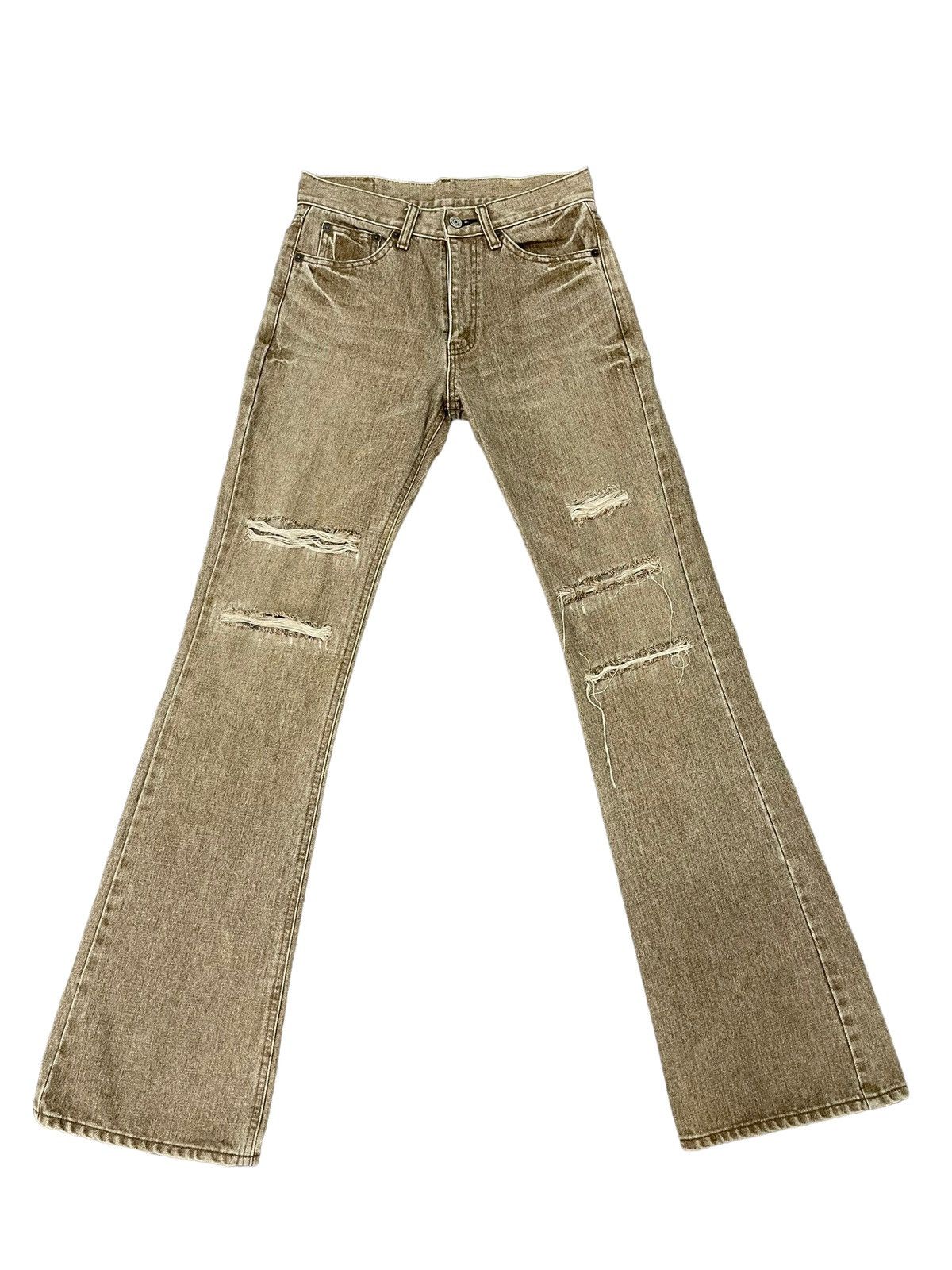 Japanese Brand Flare Jeans Vtg Bobson Japan Distress Boot Cut 7🟦1 Size US 28 / EU 44 - 2 Thumbnail