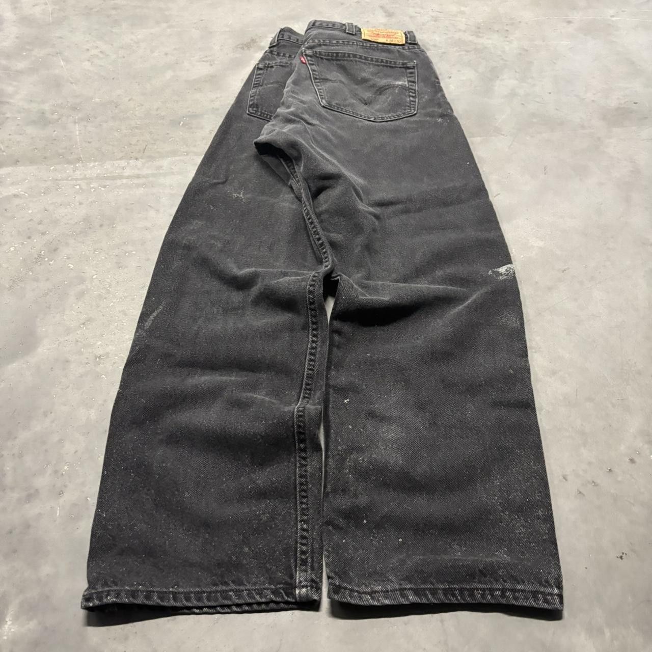Levi's × Vintage Crazy Vintage Y2K/2000s Grunge Levis Black Essential Denim Jeans! Size US 38 / EU 54 - 4 Thumbnail
