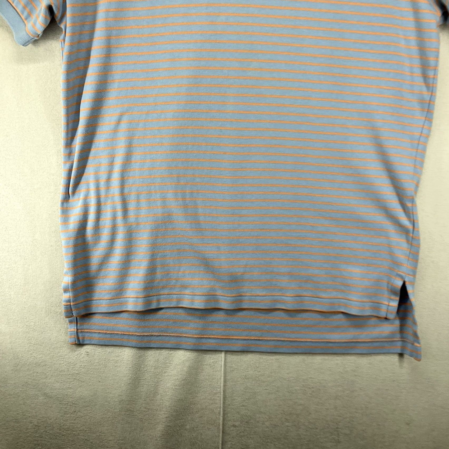 Polo Ralph Lauren VINTAGE Polo Ralph Lauren Polo Shirt M Light Blue Orange Stripe Detailed Pony Long Tails Shirt Adult Medium Blue Striped 90s Preppy Mens Size US M / EU 48-50 / 2 - 7 Thumbnail