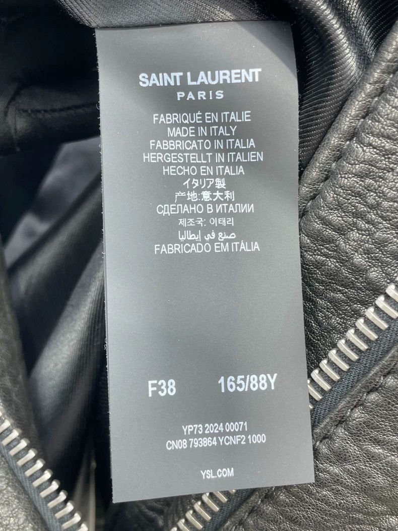 Saint Laurent Paris Saint Laurent Paris Black lambskin leather jacket 2505-Next Size XS / US 0-2 / IT 36-38 - 8 Thumbnail