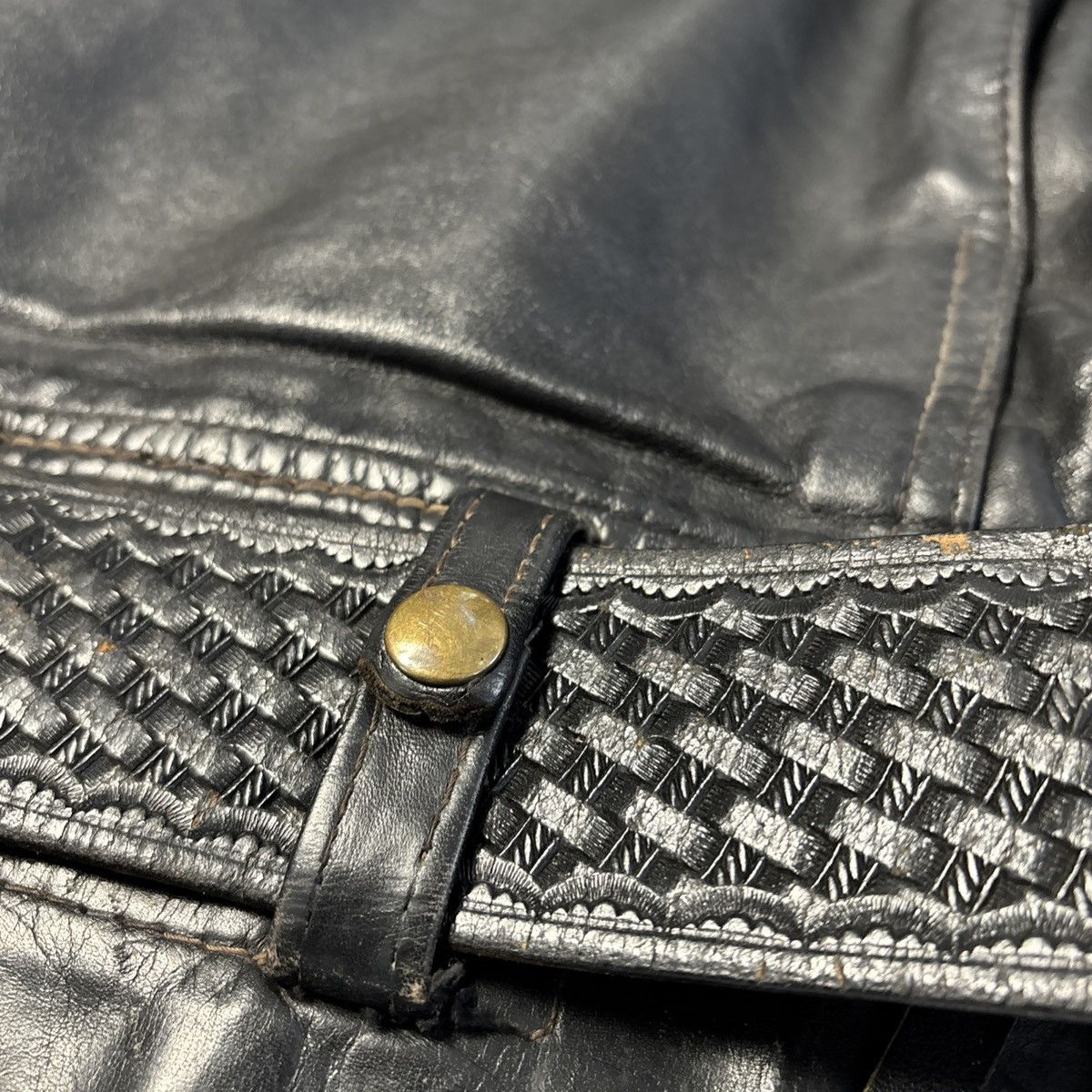 Other Vintage Langlitz Columbia Motorcycle Leather Jacket w/Belt Size US M / EU 48-50 / 2 - 20 Thumbnail