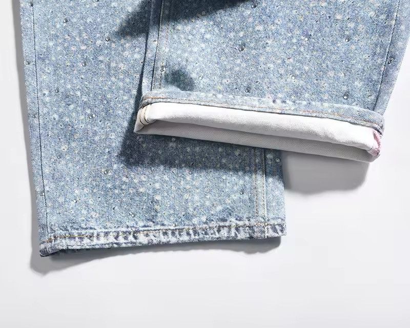Jean Design High Street Diamond Baggy Retro Pants Jeans Size US 32 / EU 48 - 9 Thumbnail