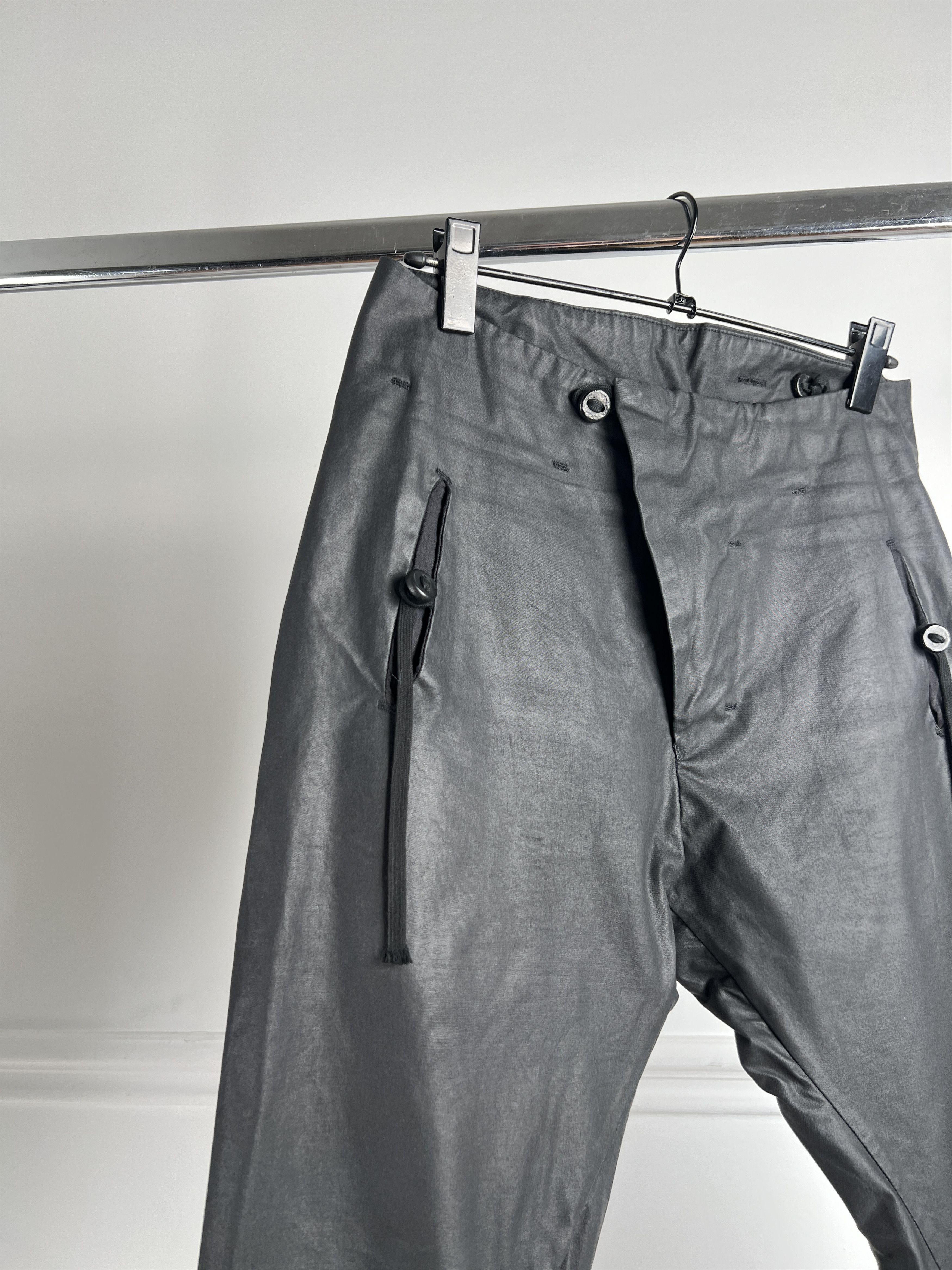 Waxed black Boris Bidjan Saberi pants