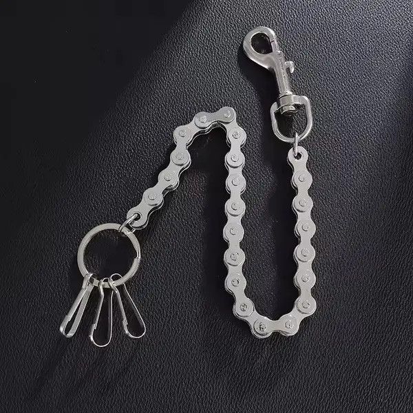 VIBE 44cm Length Motorcycle Chain Wallet Waist Key chain Size ONE SIZE - 6 Thumbnail