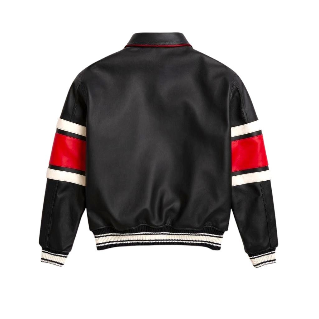 Vintage Wleti Velocity Vegan Jacket – Red, Black & Cream Size US M / EU 48-50 / 2 - 2 Thumbnail