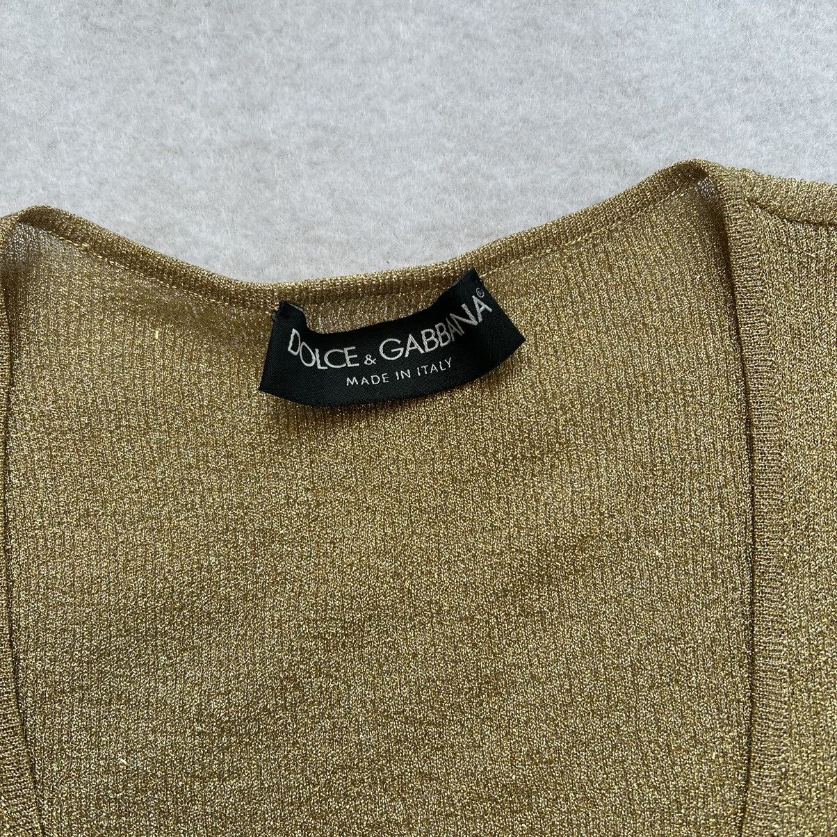 Dolce & Gabbana Dolce & Gabbana Gold Blink Top Size M / US 6-8 / IT 42-44 - 6 Thumbnail
