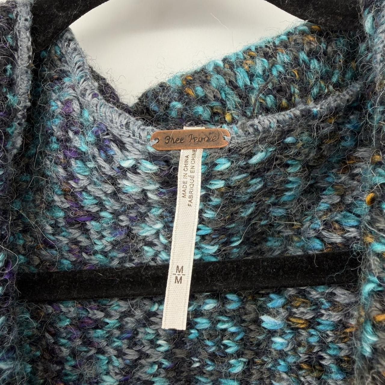 Free People FREE PEOPLE Birkenstock Sweater Turquoise Multi Boho Size M / US 6-8 / IT 42-44 - 2 Thumbnail