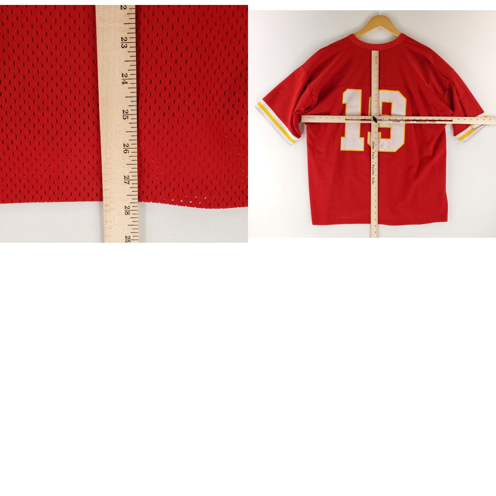 Logo 7 VINTAGE Kansas City Chiefs Jersey 19 Joe Montana 90s Logo 7 Red Mens XL Size US XL / EU 56 / 4 - 8 Thumbnail