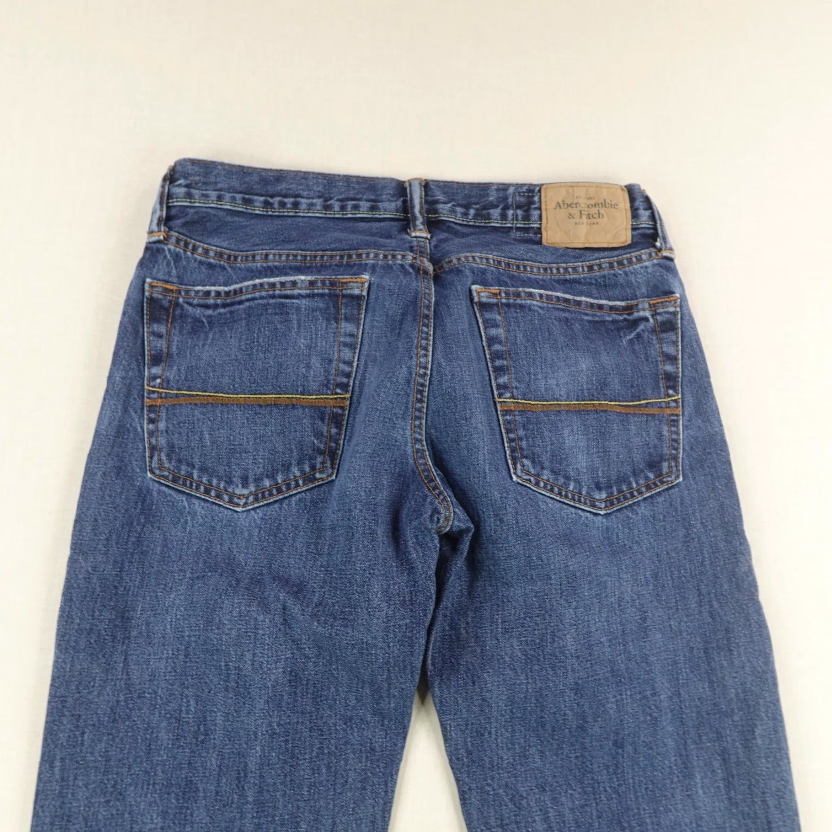 Abercrombie & Fitch Abercrombie & Fitch Jeans Mens 31x32 Blue Skinny A&F Denim Button Fly Preppy Size US 31 - 6 Thumbnail