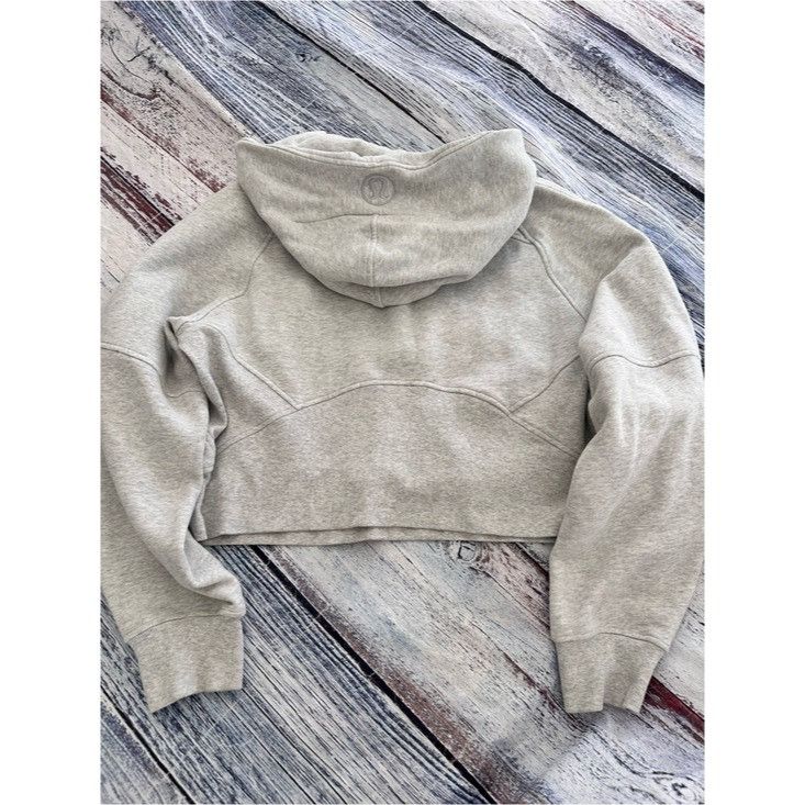 Lululemon Lululemon Cropped Scuba Half Zip Hoodie in Heathered Gray Size M / US 6-8 / IT 42-44 - 4 Thumbnail