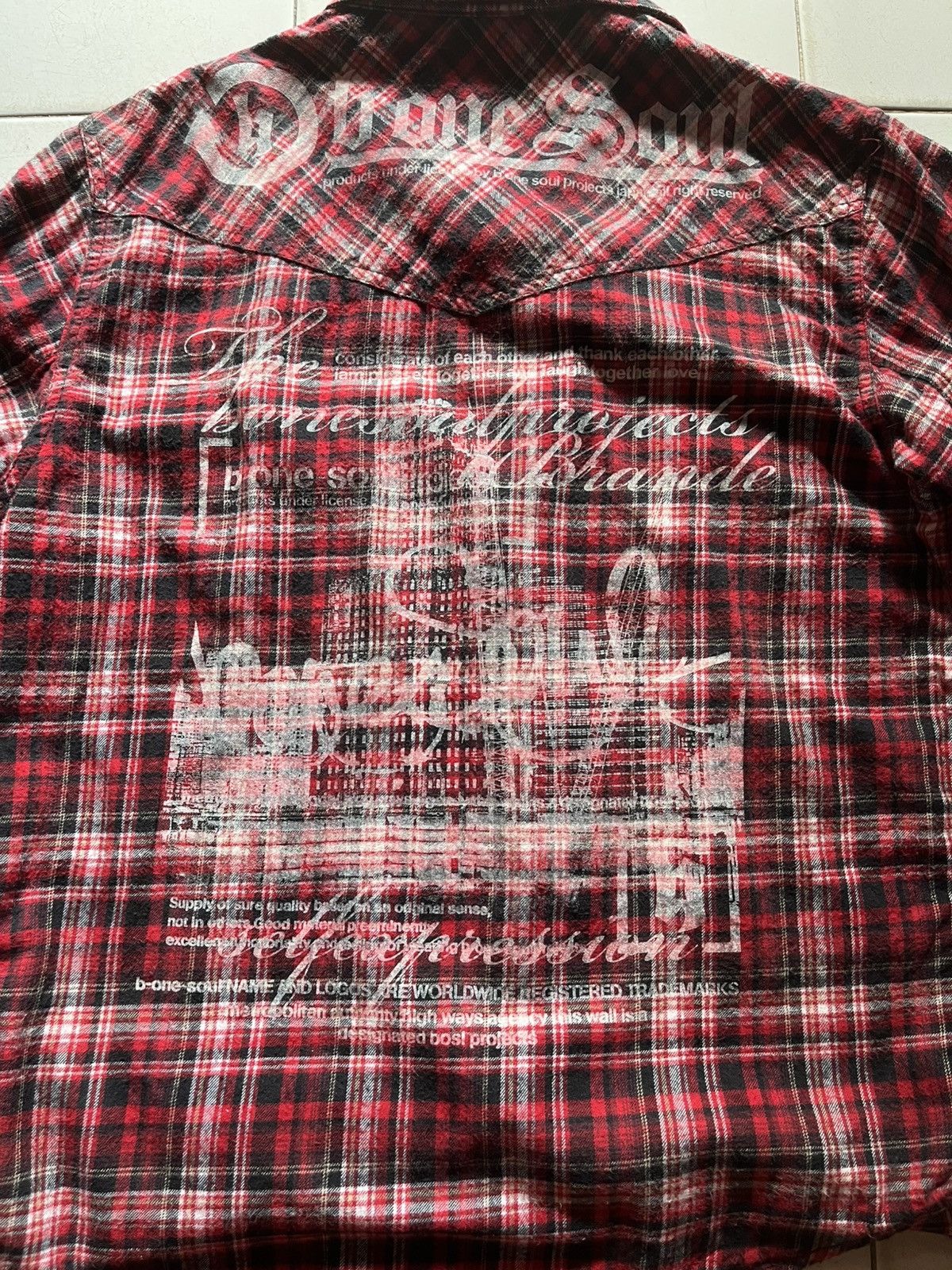 If Six Was Nine × Japanese Brand × Le Grande Bleu (L.G.B.) Bone soul project shirt.if six was nine style Size US L / EU 52-54 / 3 - 7 Thumbnail