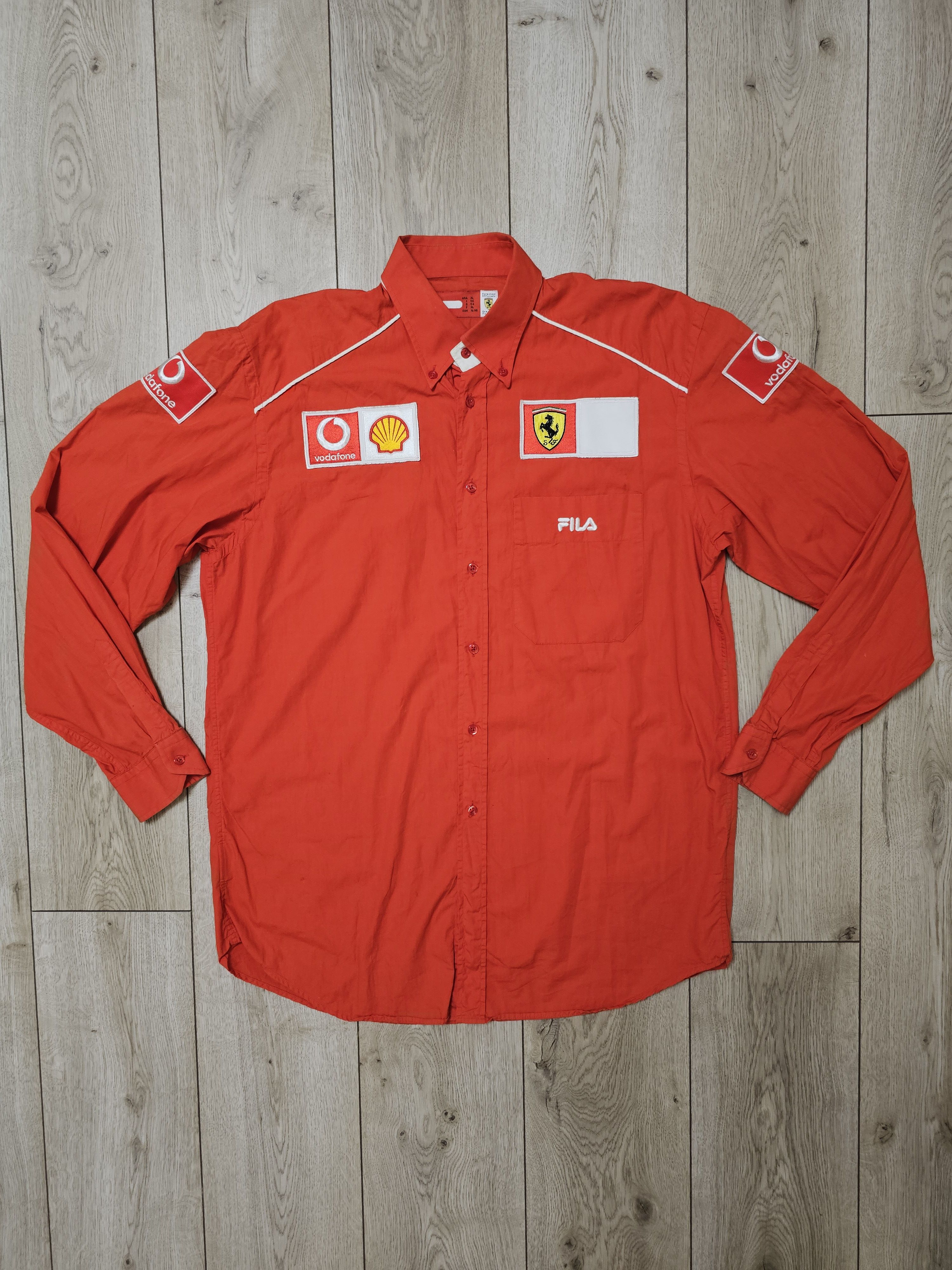 Vintage FILA FERRARI VINTAGE SHIRT F1 CLASSIC BUTTON SHIRT RARE Size US XL / EU 56 / 4 - 1 Thumbnail