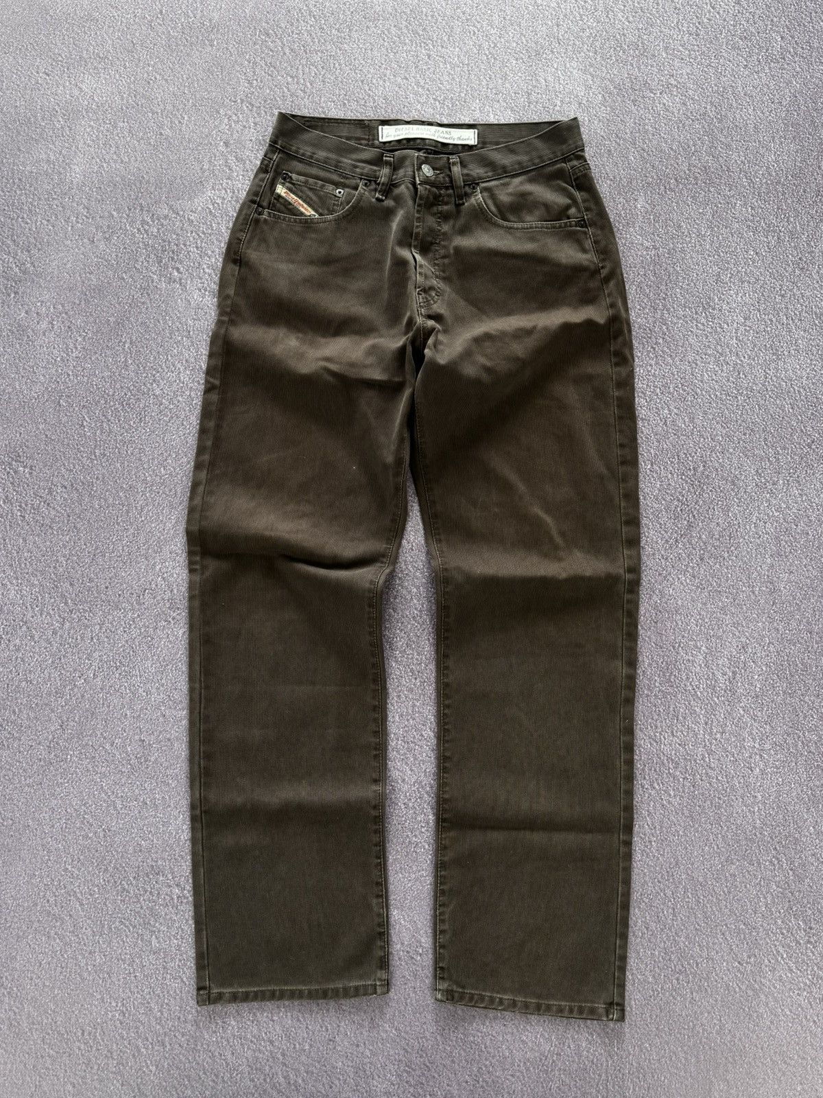 Diesel Diesel Retro Vibe Vintage Brown Stone Washed Pants Size US 33 - 1 Thumbnail