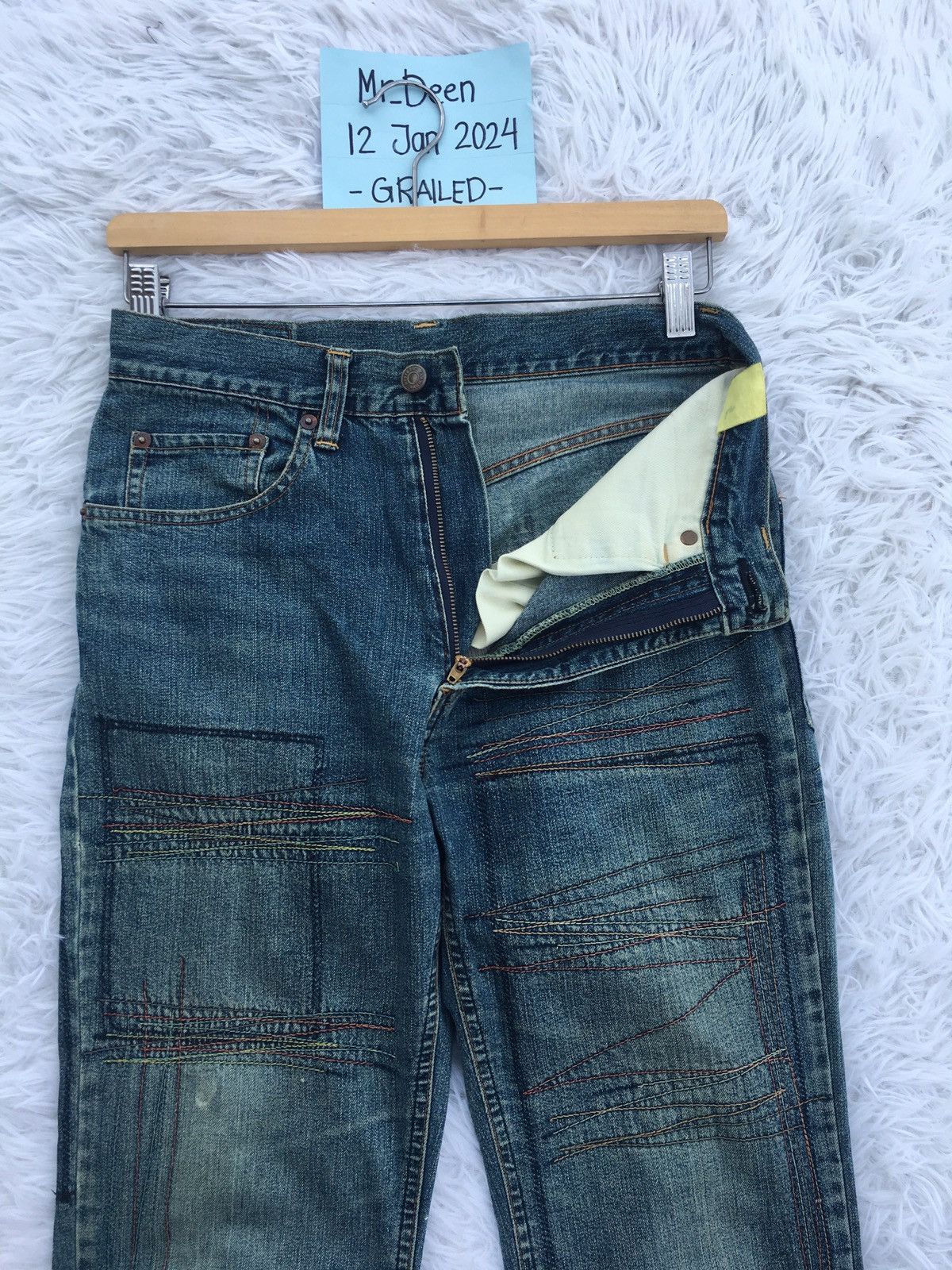 Hysteric Glamour Rare Vintage Hysteric Glamour Kinky Patchwork Jeans Size 28" / US 6 / IT 42 - 8 Thumbnail