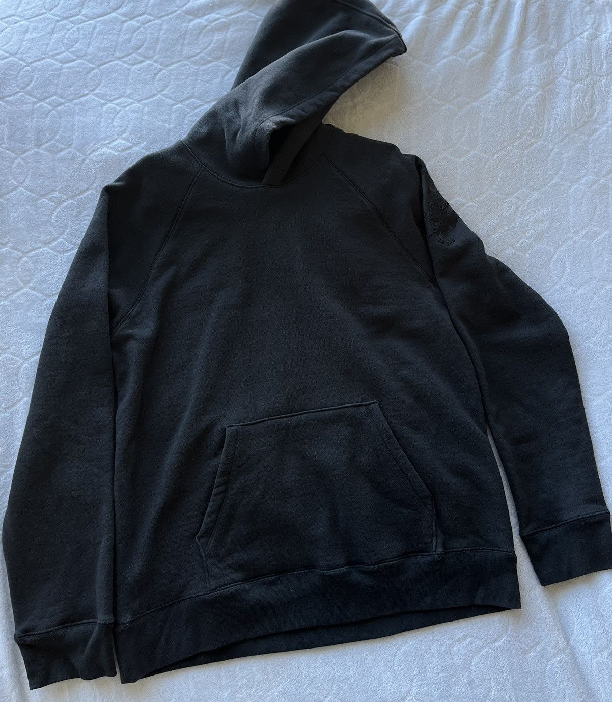 image of Chrome Hearts Pullover Hoodie With Patches Large in Black, Men's