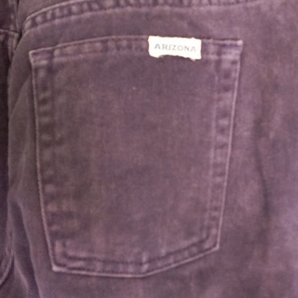 Arizona Jean Co. Arizona 15L Jeans Womens Purple Denim High Waisted 100% Cott Size 33" - 8 Thumbnail