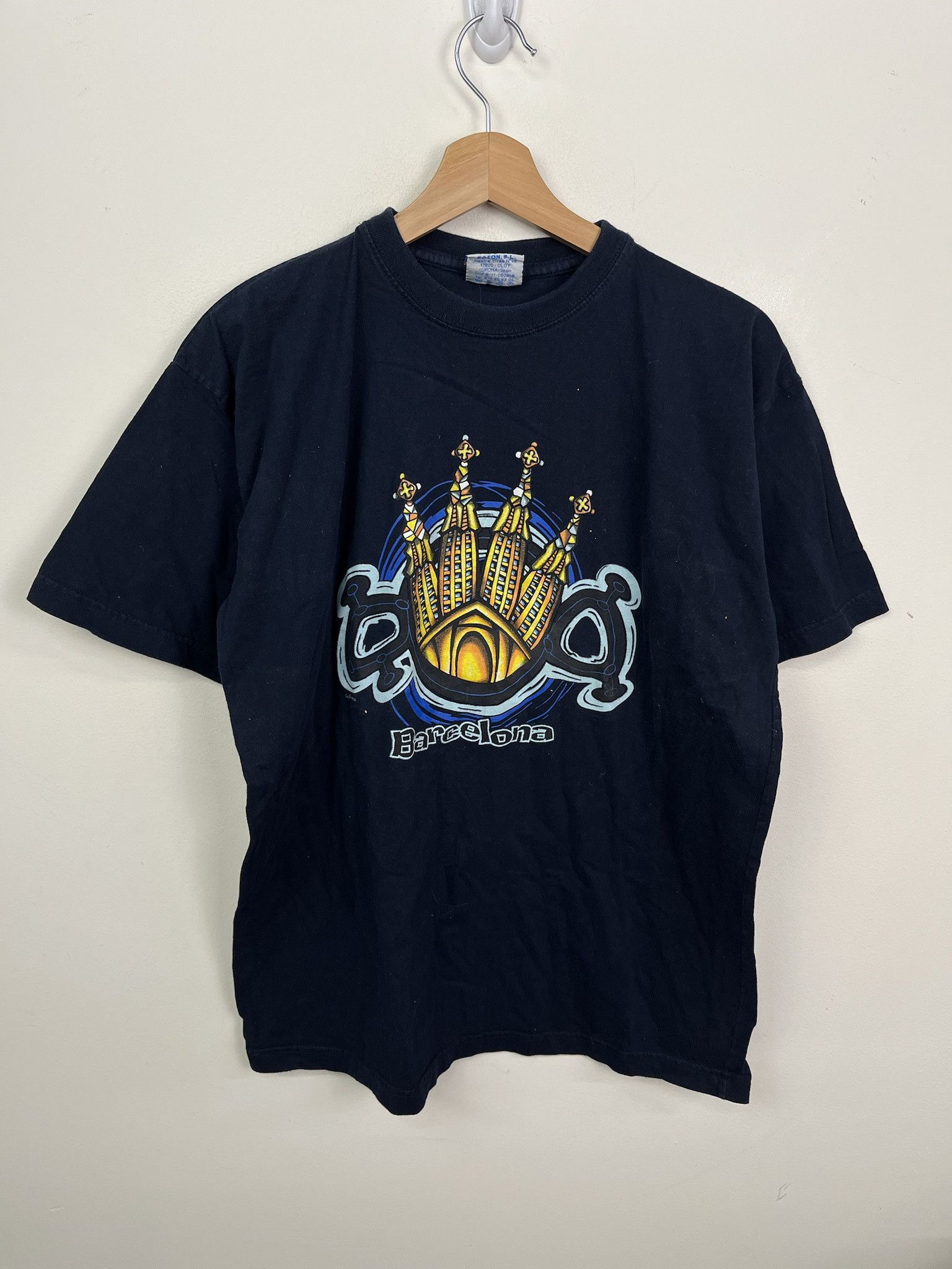 JNCO Vintage 1990s Barcelona Y2K JNCO Style Tee Shirt Size XL Size US XL / EU 56 / 4 - 1 Thumbnail