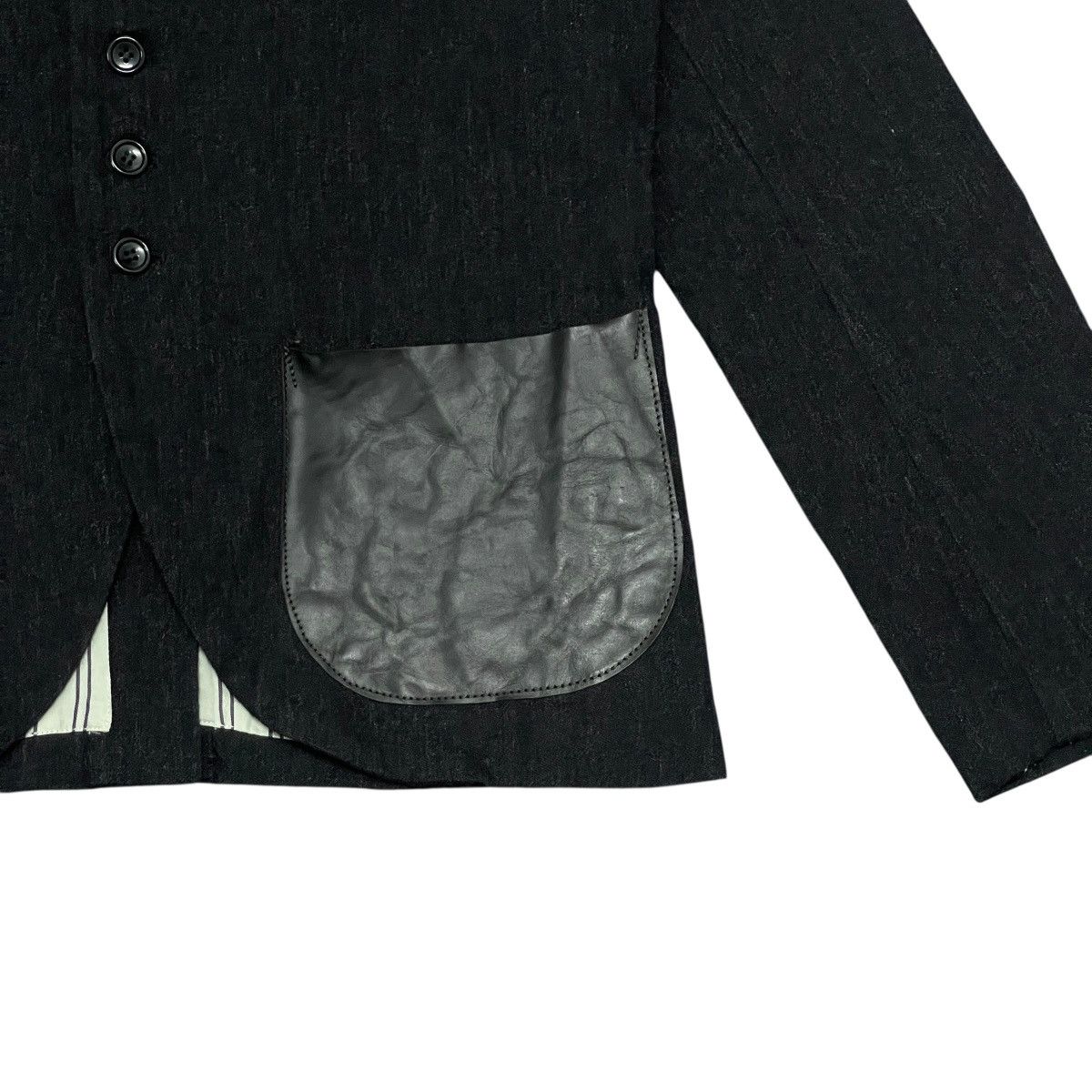 The Superior Labor Vintage The Superior Labor AW2008 Wool Leather Pocket Jacket Size US S / EU 44-46 / 1 - 4 Thumbnail
