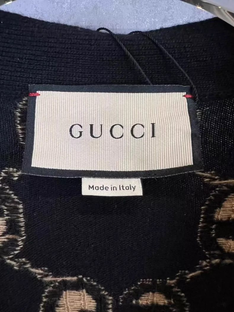 Gucci Gucci Old flower full LOGO wool cardigan sweater 2501-Nexta Size US XL / EU 56 / 4 - 5 Thumbnail