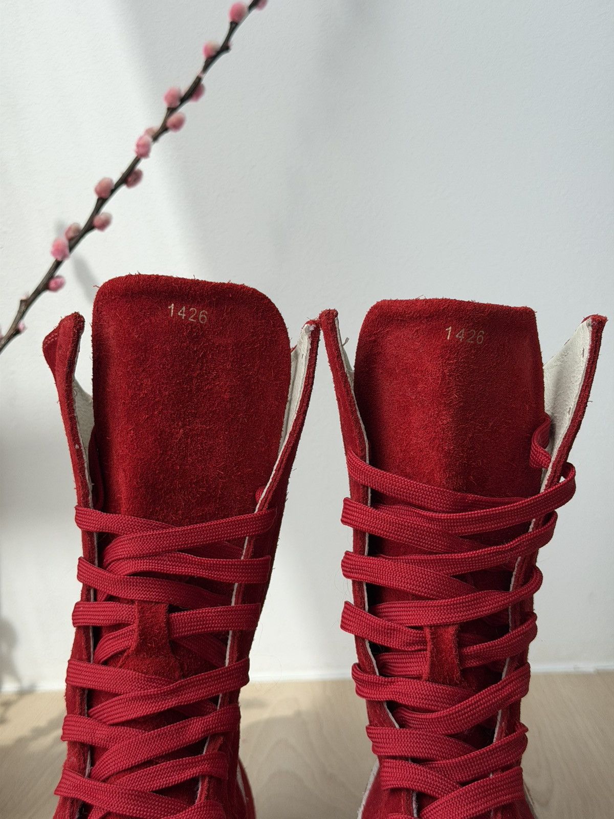 Puma Retro Puma Suede Red Boxing Lace up Boots Size US 9 / IT 39 - 3 Thumbnail