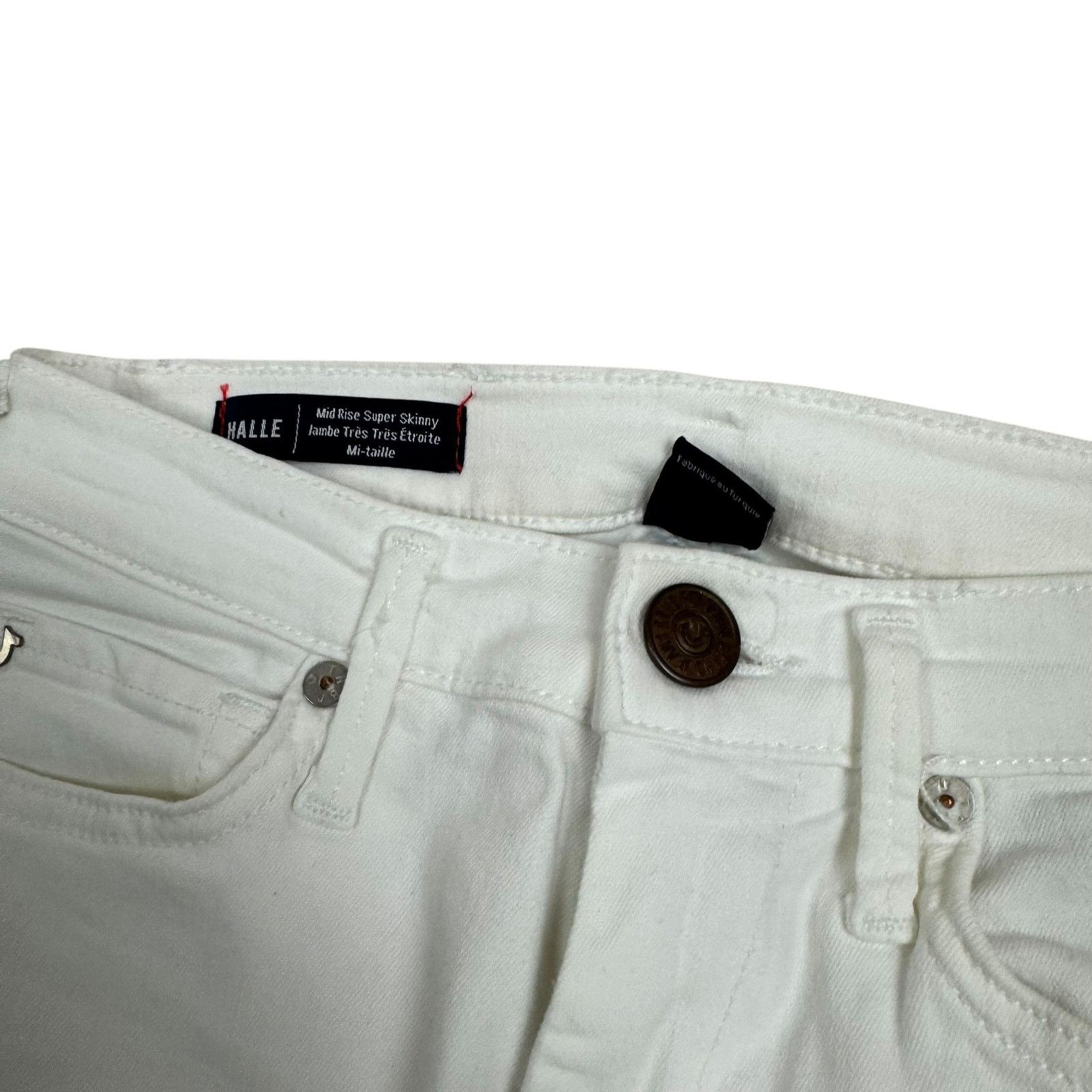 True Religion True Religion Halle Women's Mid-Rise Super Skinny Jeans 27 Size 27" / US 4 / IT 40 - 4 Thumbnail