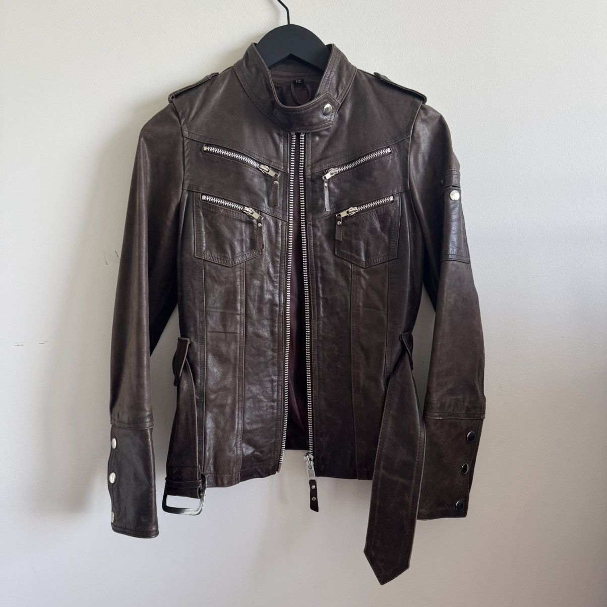 Casablanca × Vintage SAMPLE Leather Jacket Size S / US 4 / IT 40 - 1 Thumbnail