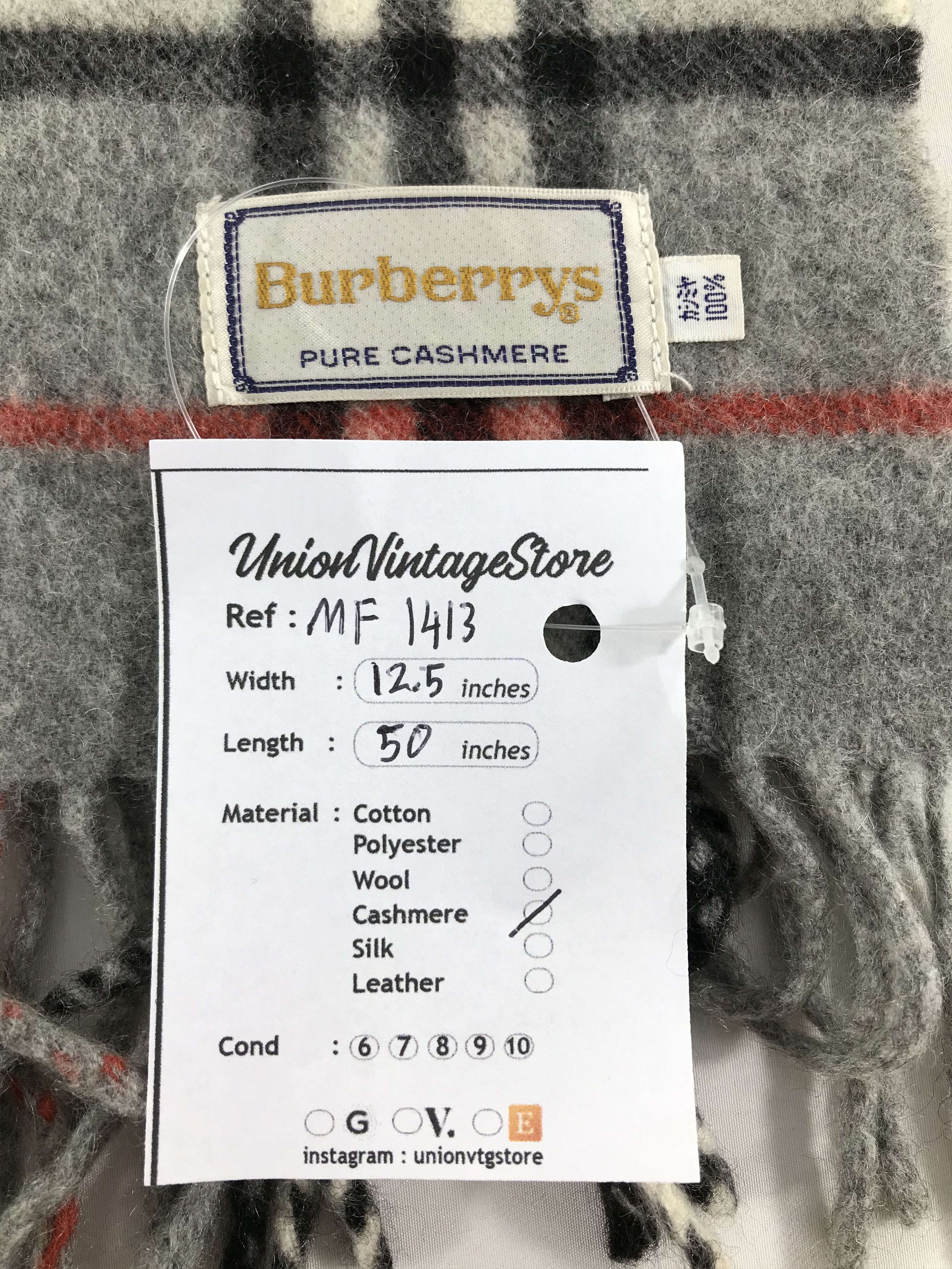 Burberry Vintage Burberry Scarf/Muffler/Neckwear MF1413 Size ONE SIZE - 5 Thumbnail