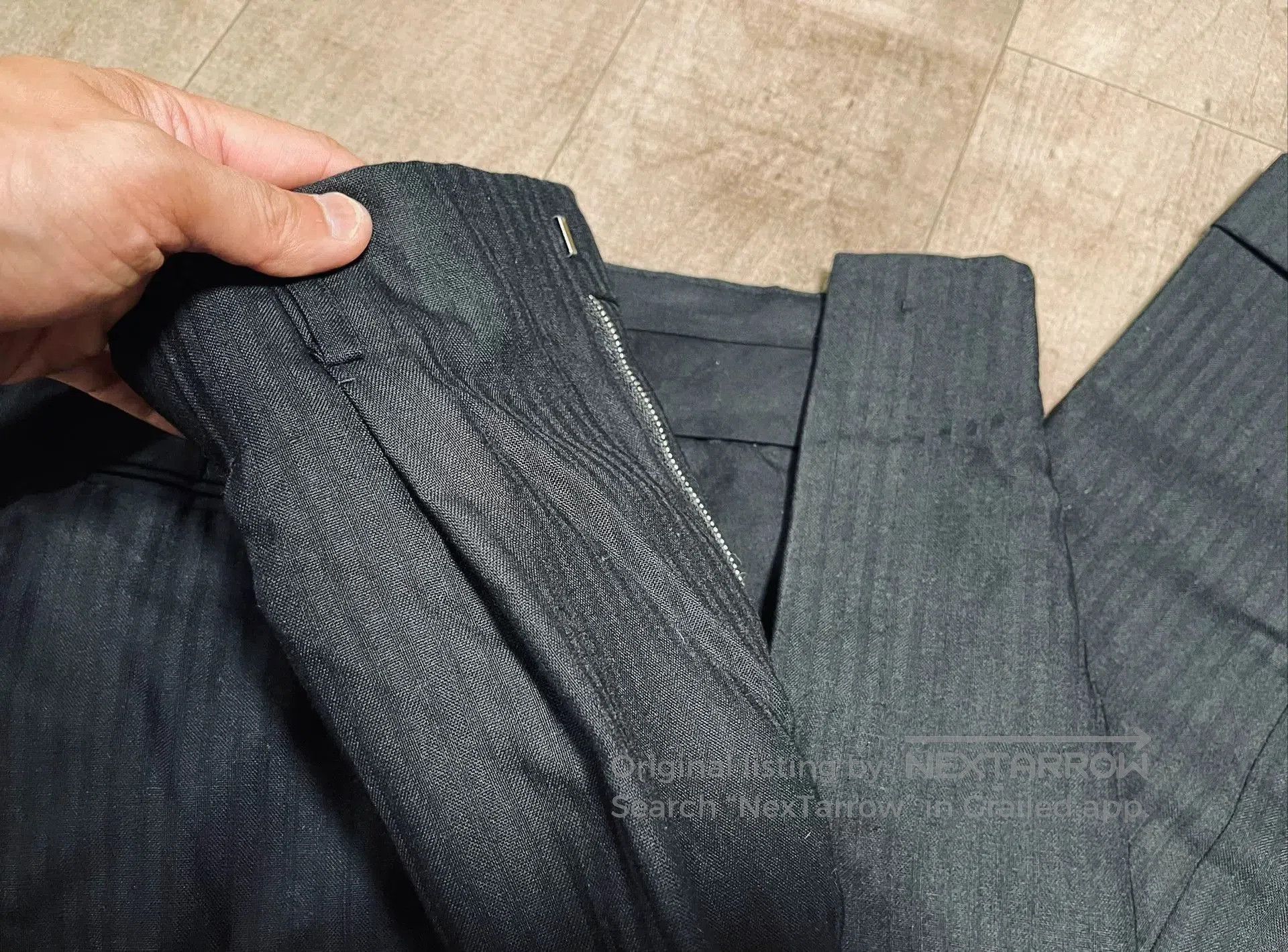 SARTORIO ARTIGIANI Neapolitan Handmade Wool Trousers. Size US 35 - 7 Thumbnail