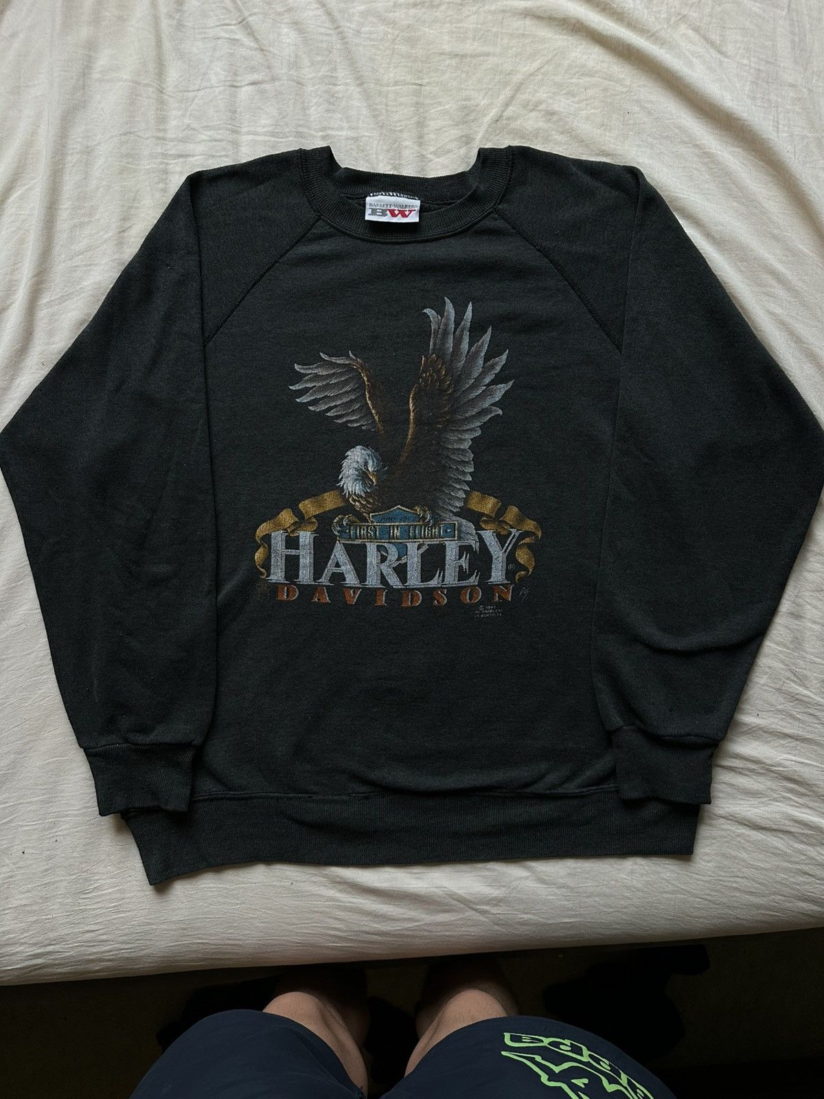 Harley Davidson Harley Davidson austria vintage 3d emblem 1987 sweatshirt Size US XL / EU 56 / 4 - 1 Thumbnail