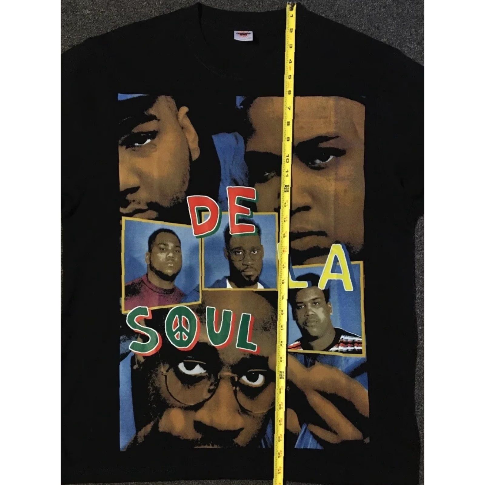 Vintage Nostalgtees De La Soul Modern Boot All Over Print Shirt XL Black Hip Hop Tee Concert 2pac 80s 90s Rap Tee Men Mens Size US XL / EU 56 / 4 - 8 Thumbnail