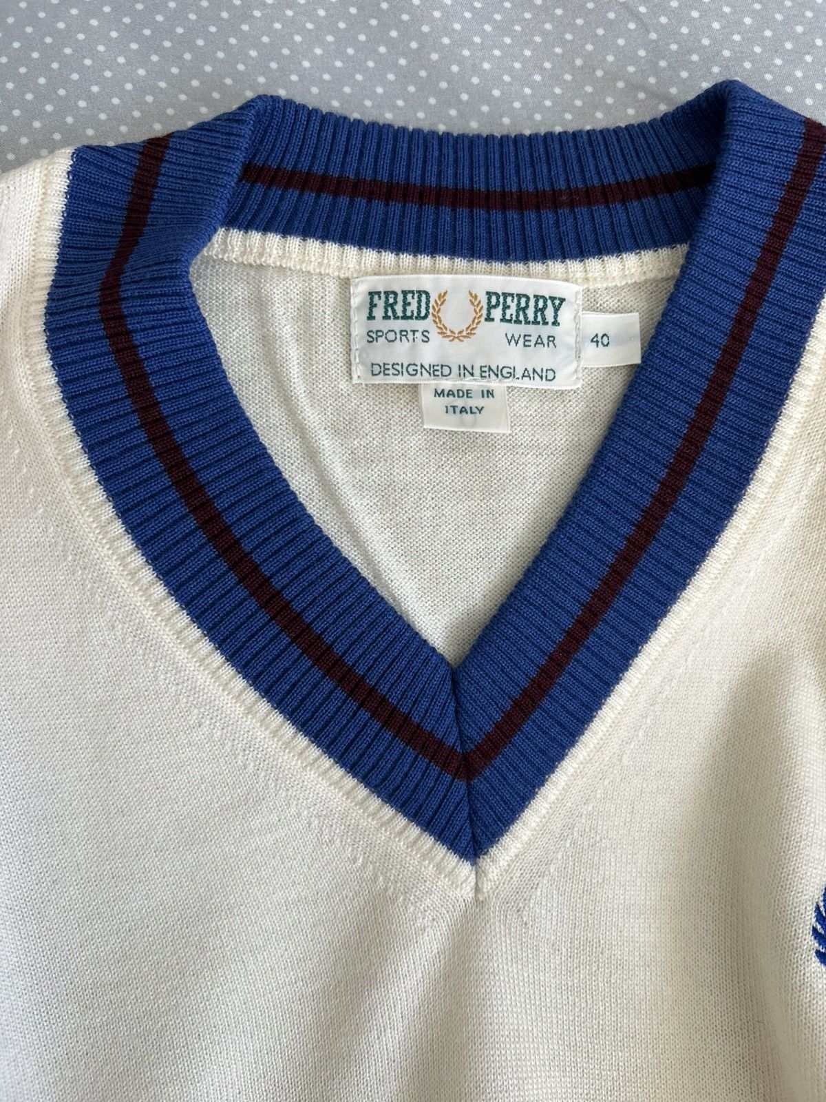 Fred Perry Vintage Fred Perry Long Sleeves Sweater Size US S / EU 44-46 / 1 - 2 Thumbnail