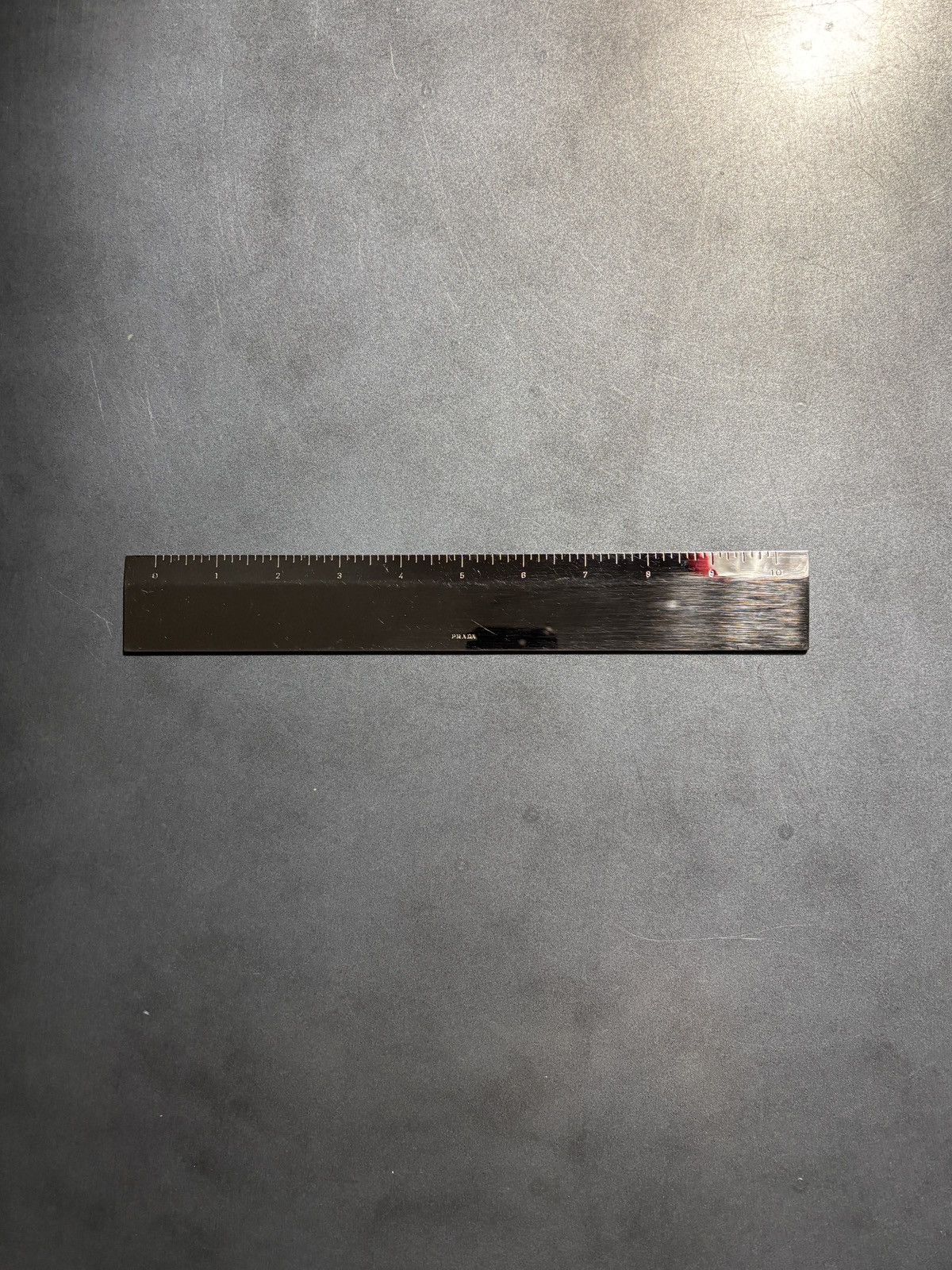 Vintage Prada Ruler Metal Measuring Chrome Silver Gift Rare