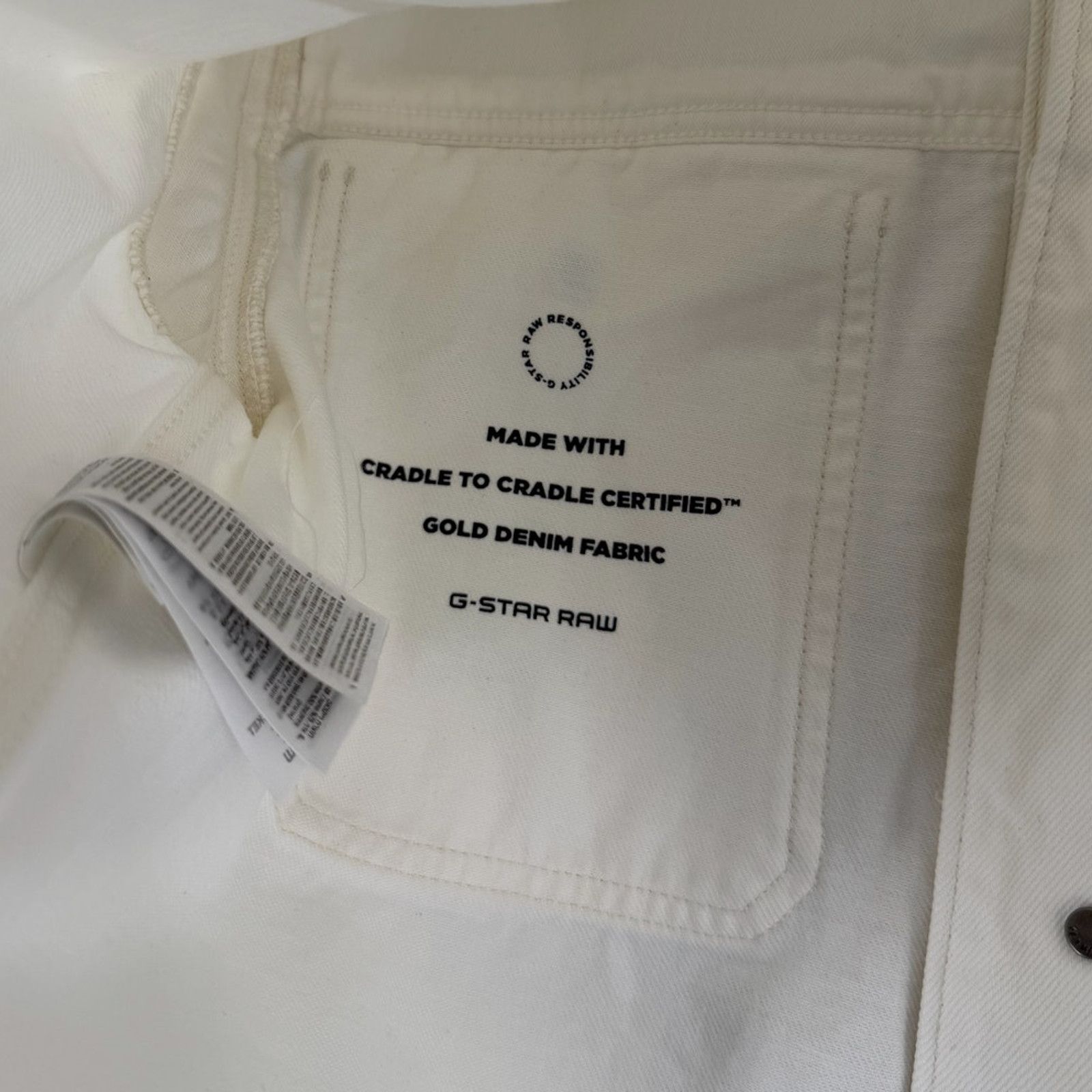 G-Star NWT G-Star RAW Cropped Wander Chalk White Jacket Size LARGE Size L / US 10 / IT 46 - 7 Thumbnail