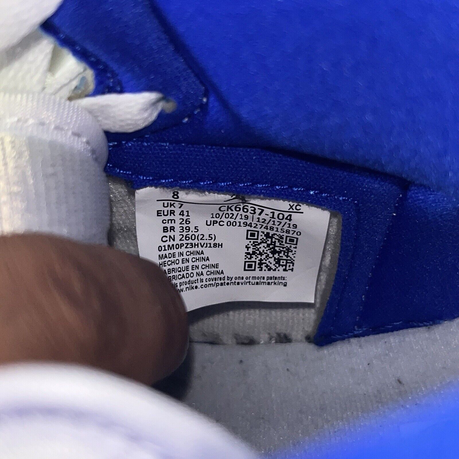 Jordan Brand Size 8M = 9.5 Women’s- Air Jordan 1 Zoom High Racer Blue Size US 8 / EU 41 - 7 Thumbnail