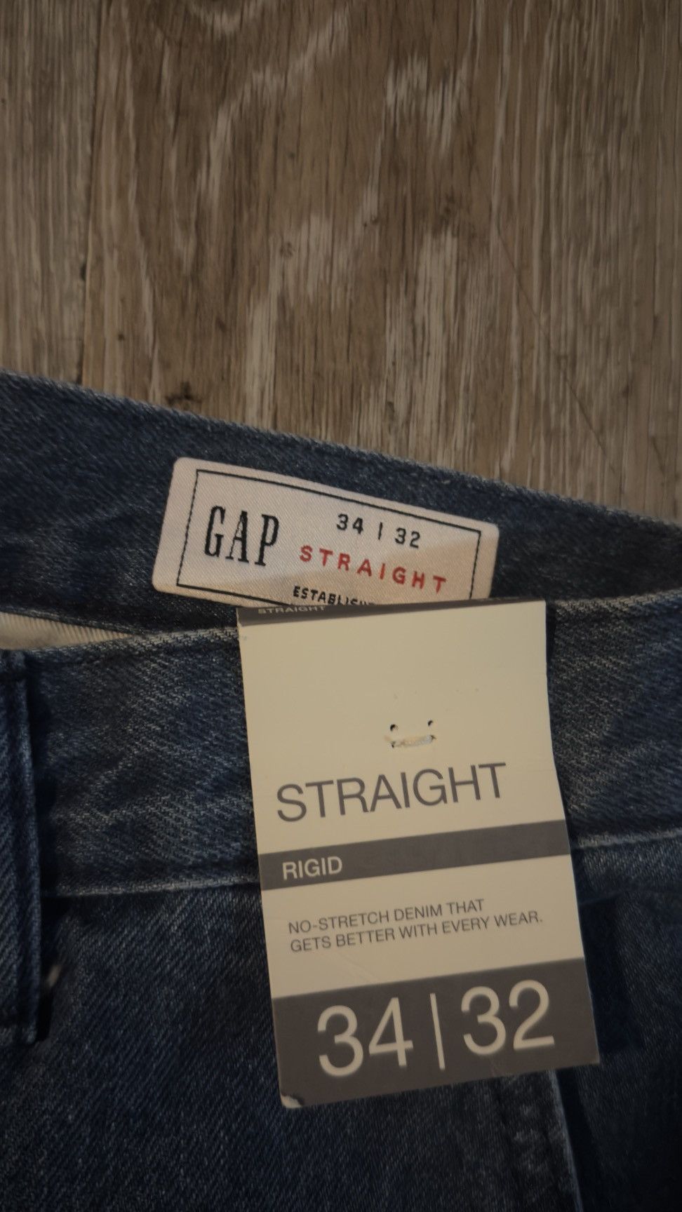 Gap Vintage GAP Baggy Straight-Leg Jeans – Dark Wash (34x32) Size US 35 - 2 Thumbnail