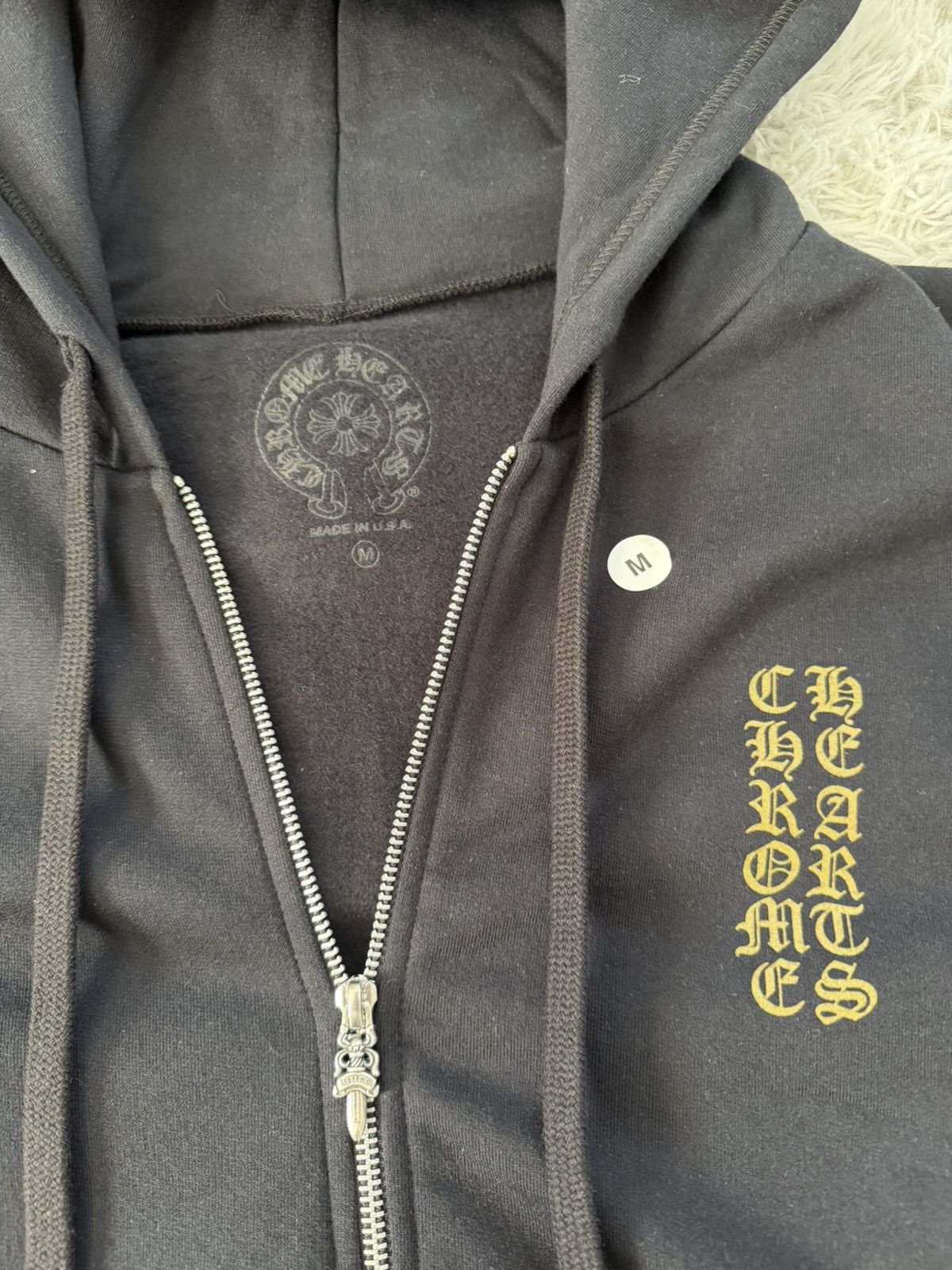 Chrome Hearts Chrome Hearts Vertical Logo Zip Up Size US M / EU 48-50 / 2 - 2 Thumbnail