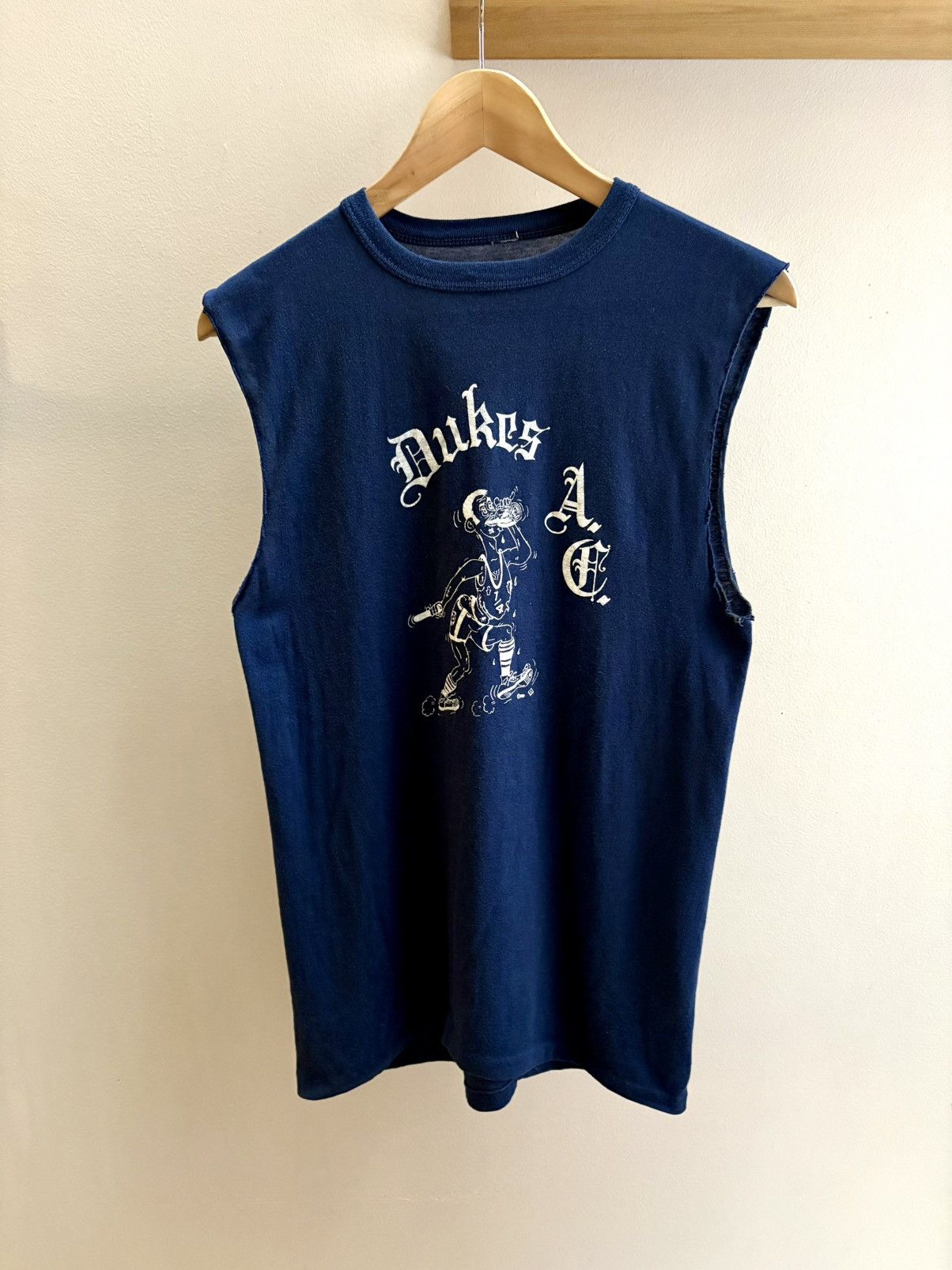 Vintage Duke’s AC true vintage 70s navy blue chopped shirt M Size US M / EU 48-50 / 2 - 1 Thumbnail