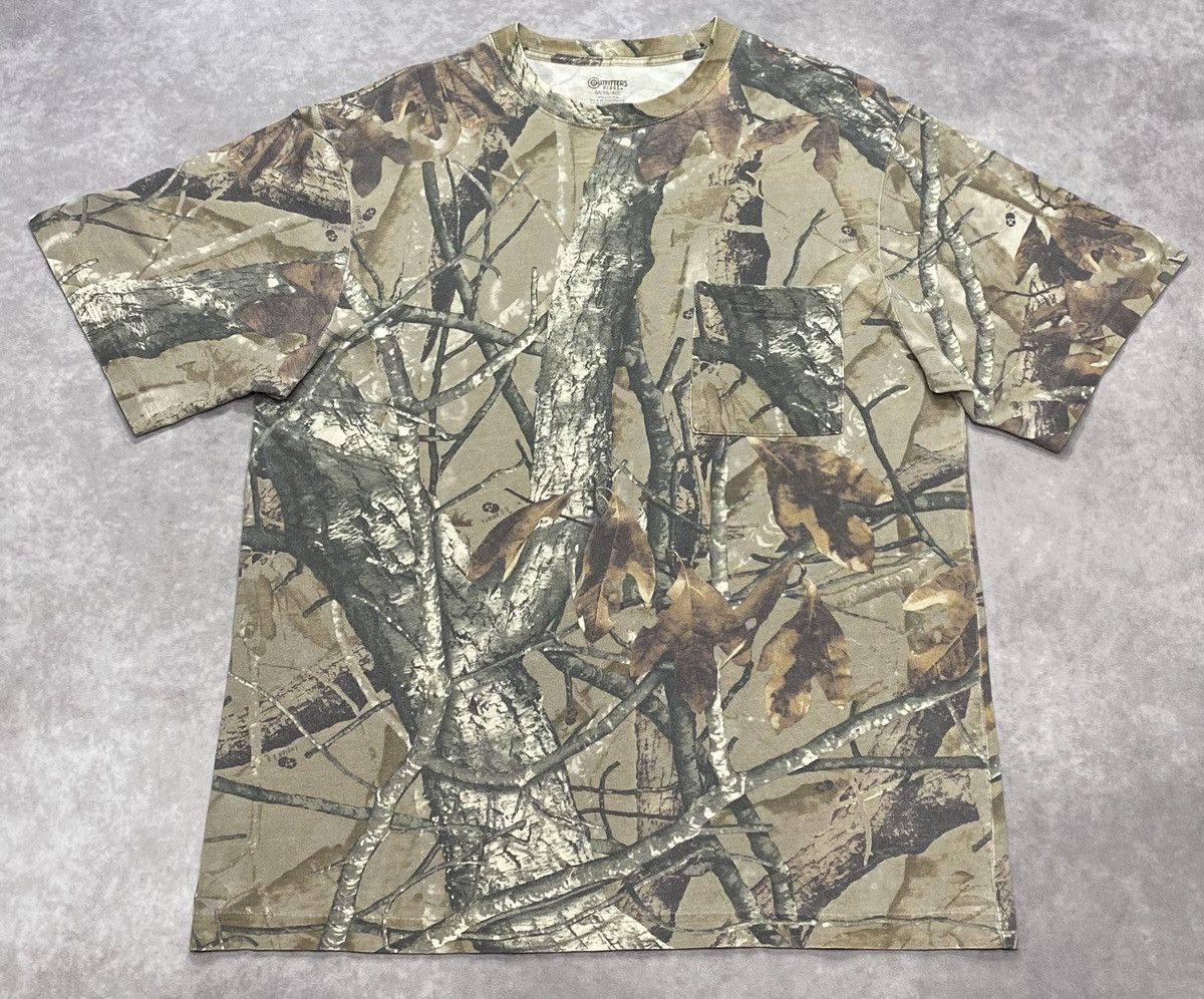 Vintage 90’s Vintage Outfitters Ridge Fusion 3D Camo Pocket T-Shirt Size US M / EU 48-50 / 2 - 1 Thumbnail