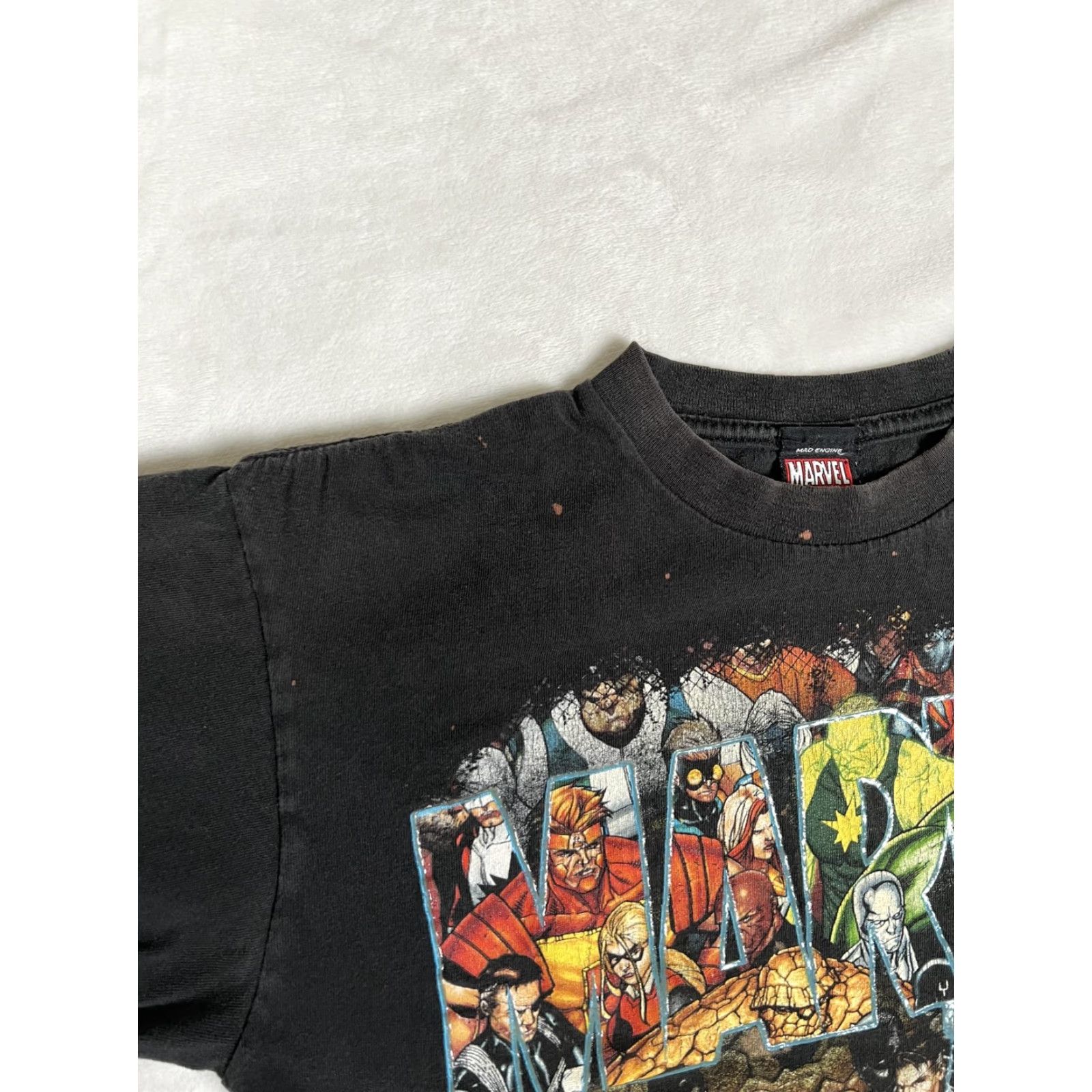 Vintage VINTAGE Marvel T-Shirt Men Black Size M/L Civil War Heroes Graphic Print Shirt Size US M / EU 48-50 / 2 - 4 Thumbnail