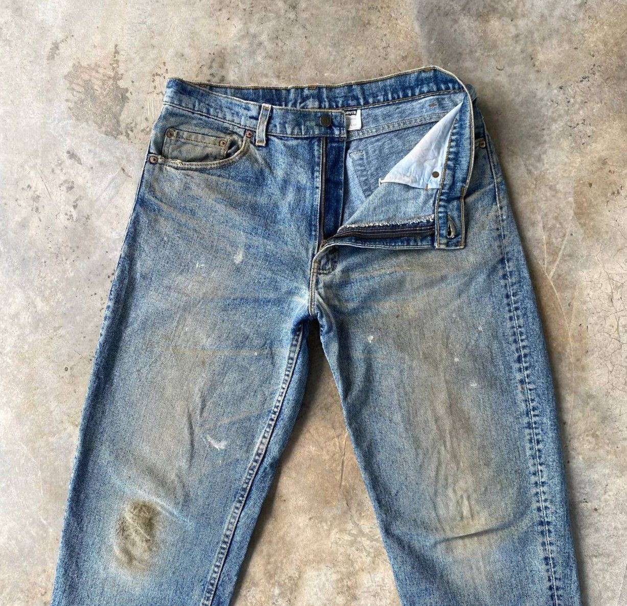 Levi's Vintage Clothing VINTAGE 1993 LEVIS 550 DIRTY MUDWASH GRUNGE JEAN USA W35X31" Size US 35 - 8 Thumbnail