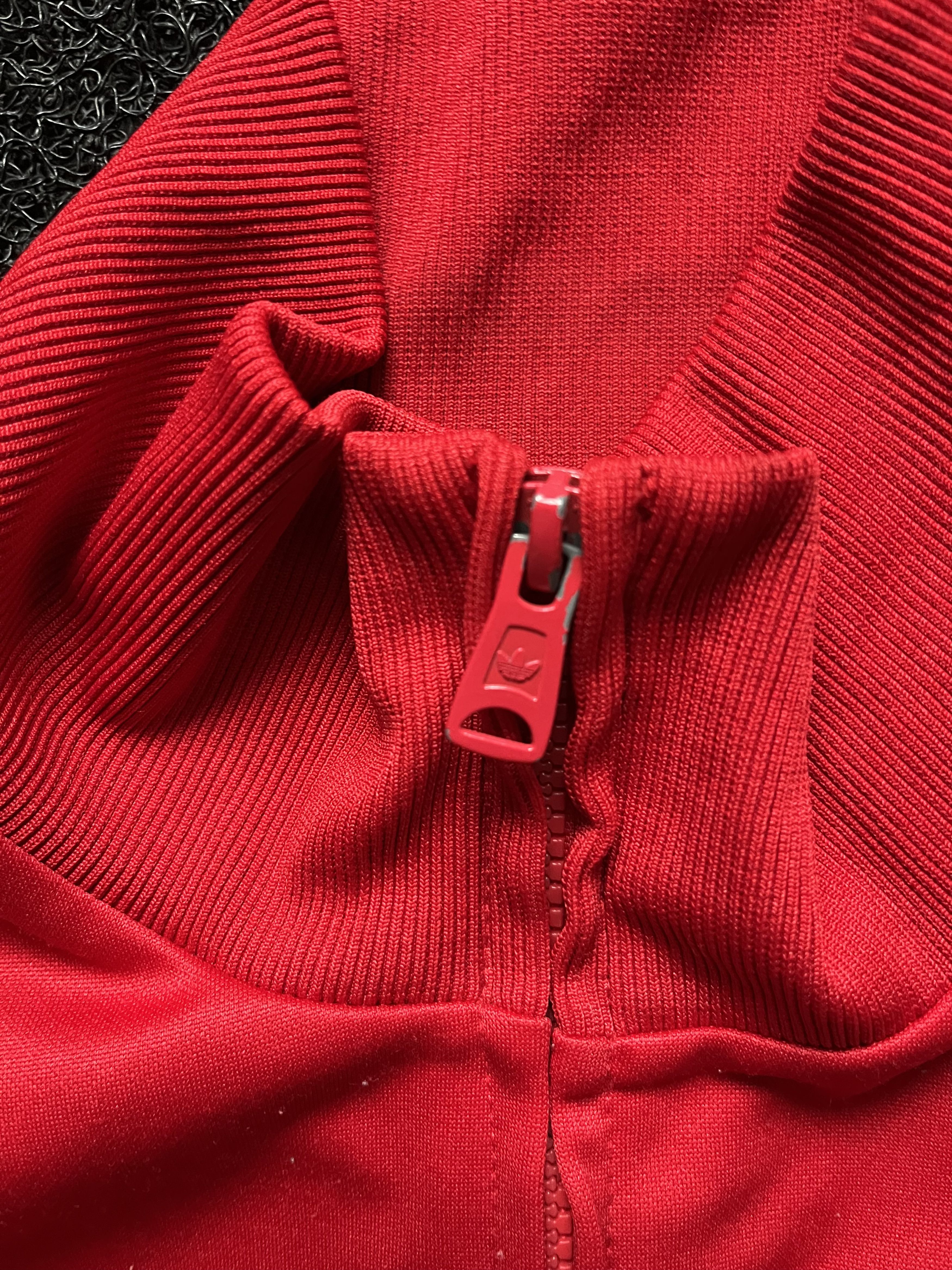 Adidas Vintage Adidas Firebird Zip Track Jacket Red White Stripes Size US L / EU 52-54 / 3 - 4 Thumbnail