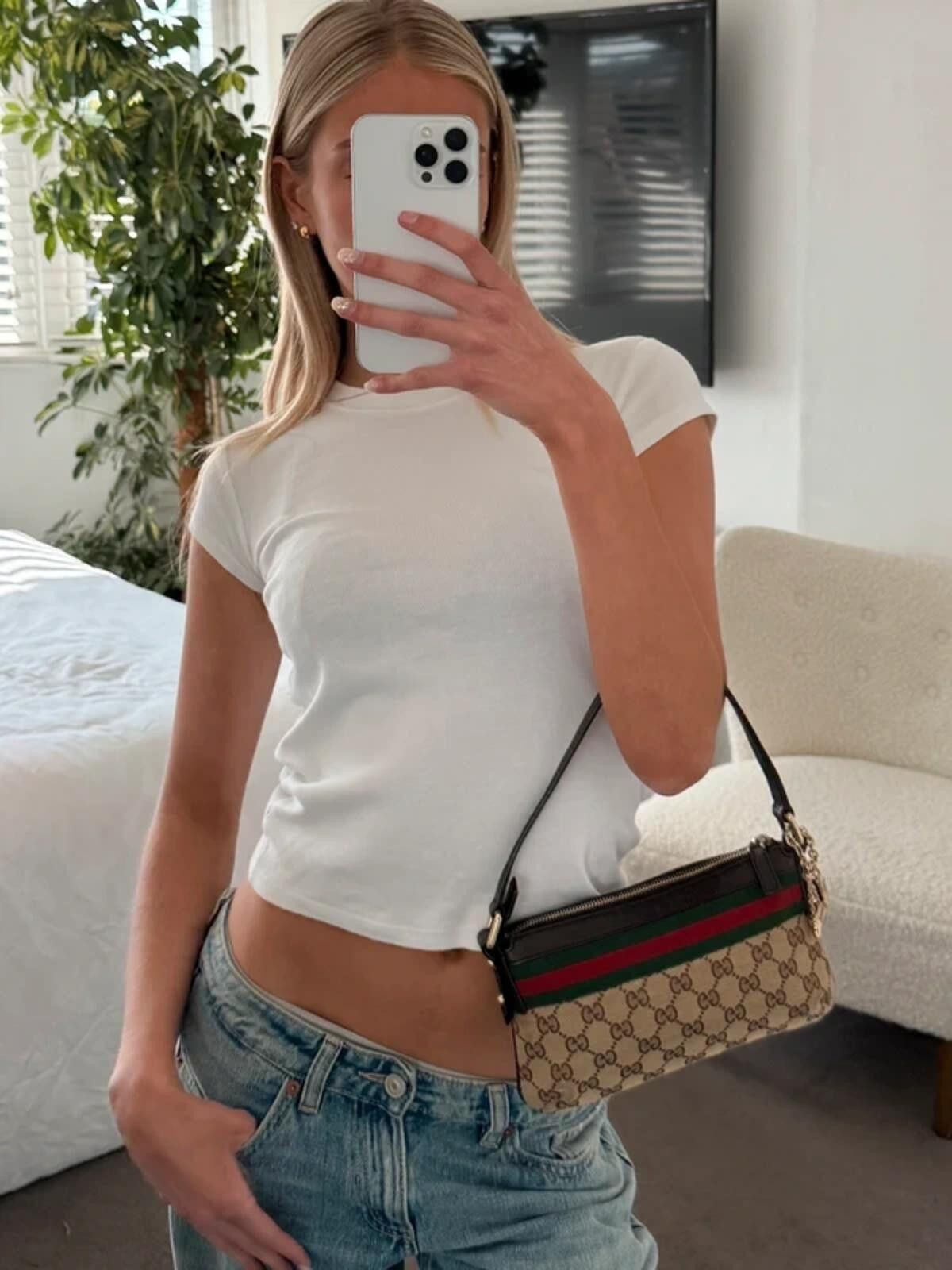 Gucci Gucci GG Canvas Sherry Line Mini Shoulder Bag Size ONE SIZE - 2 Thumbnail