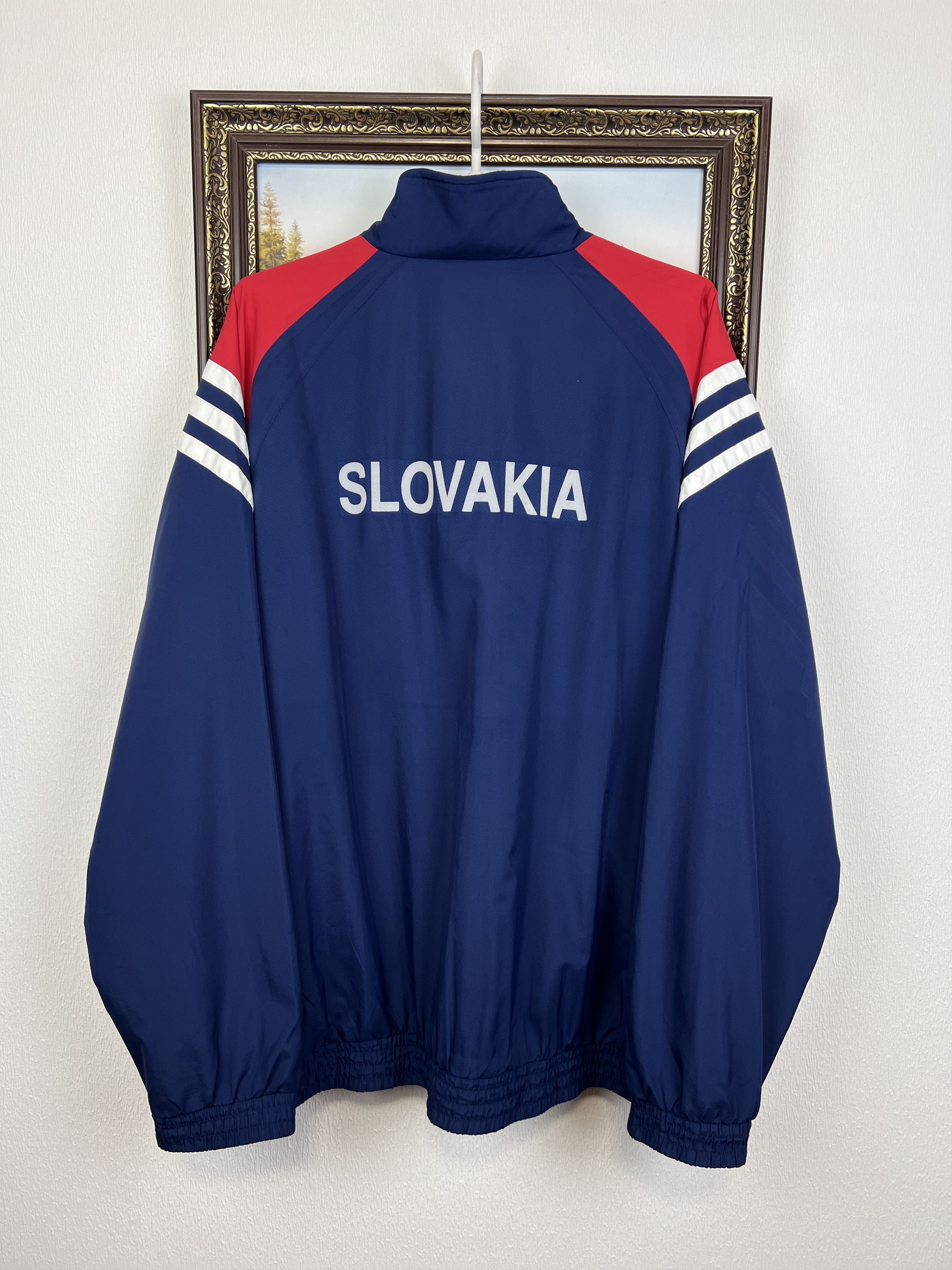 Adidas Vintage Adidas Slovakia Olympics Jacket Track Top Rare Zip Size US L / EU 52-54 / 3 - 8 Thumbnail
